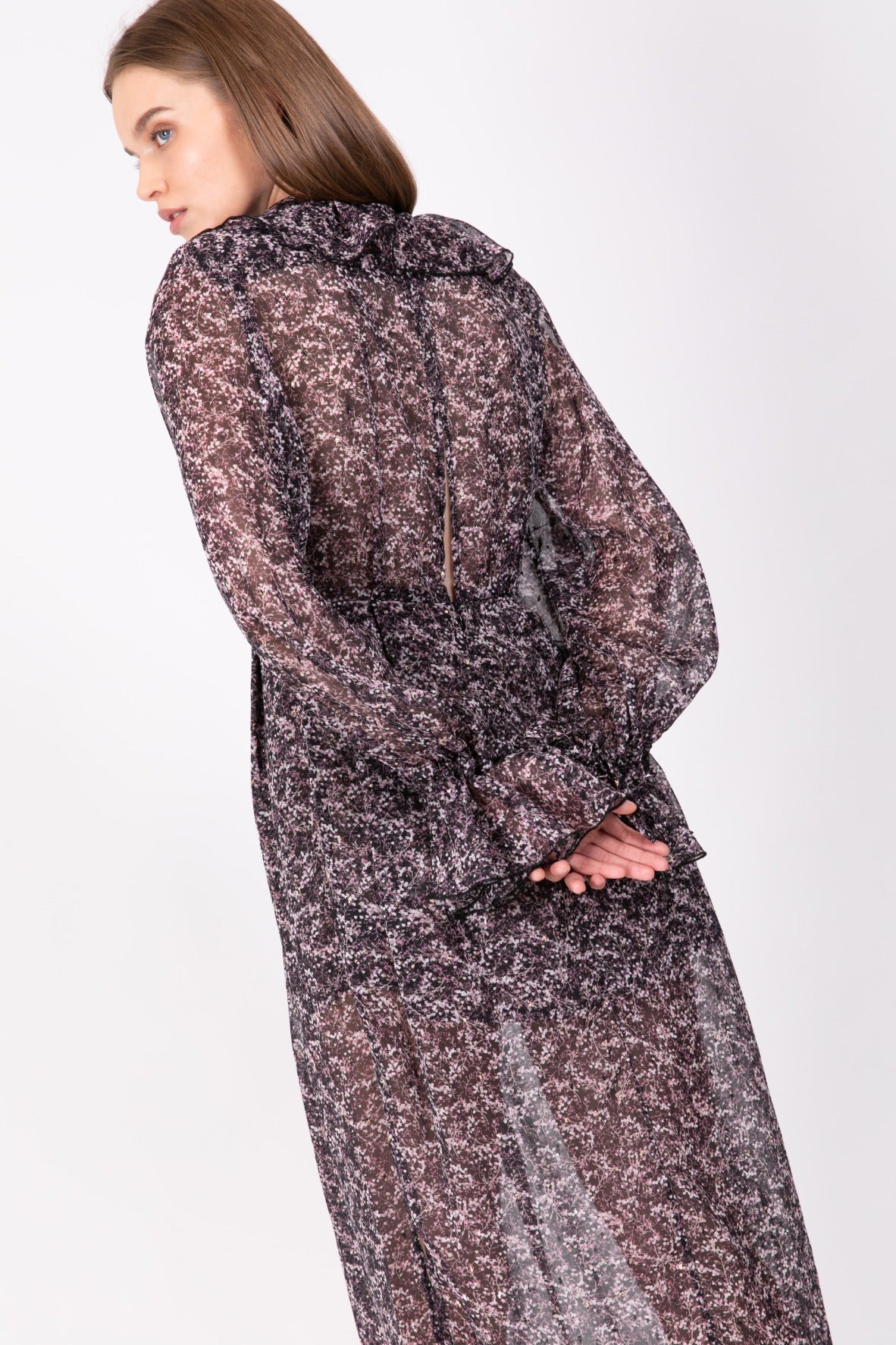 SABINA MUSAYEV - printed_chiffon_w_plumetti_black_ss_22