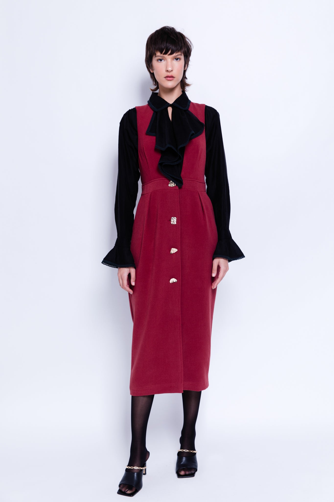 SABINA MUSAYEV - double_face_crepe_garnet