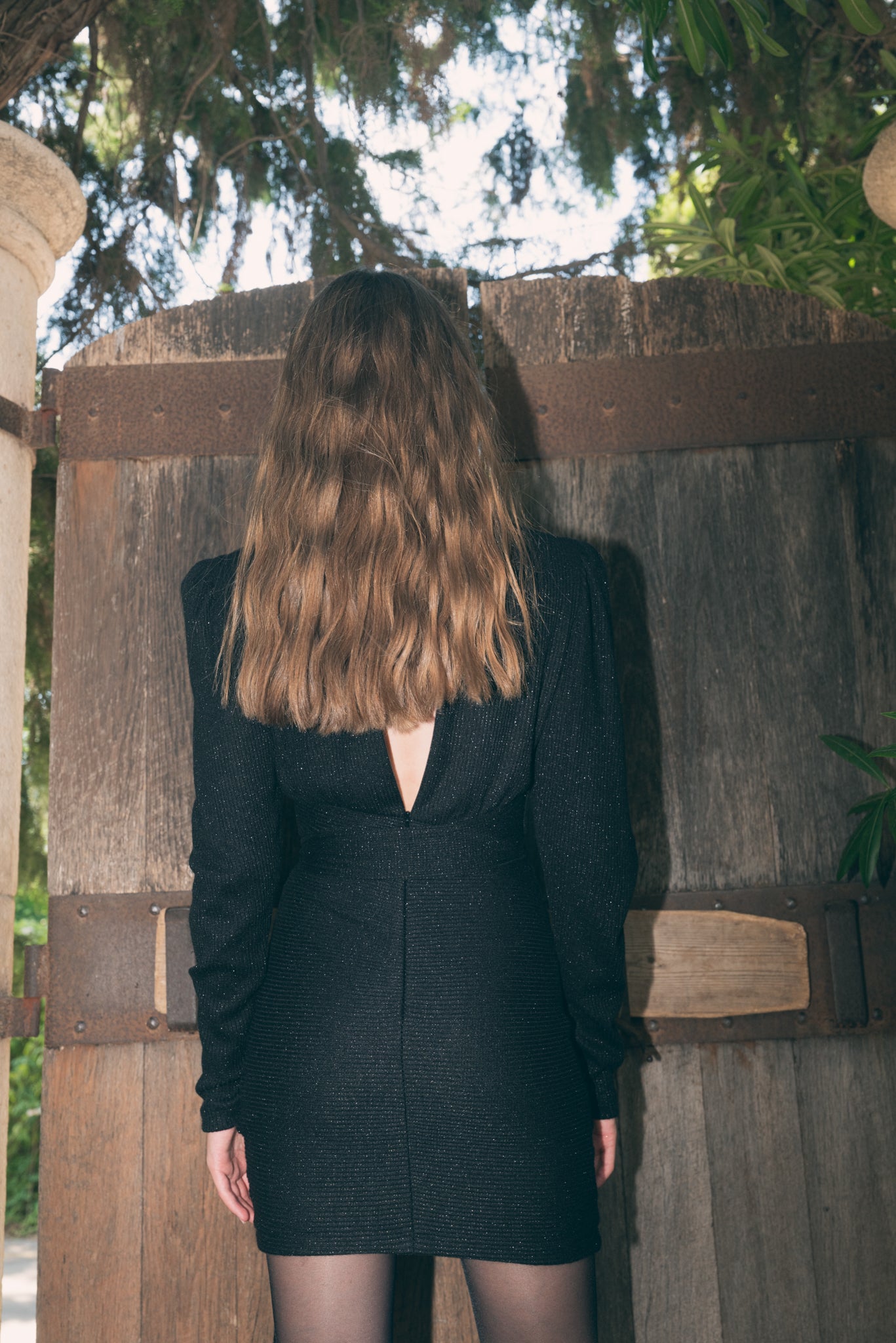 SABINA MUSAYEV - lurex_rib_knit_black