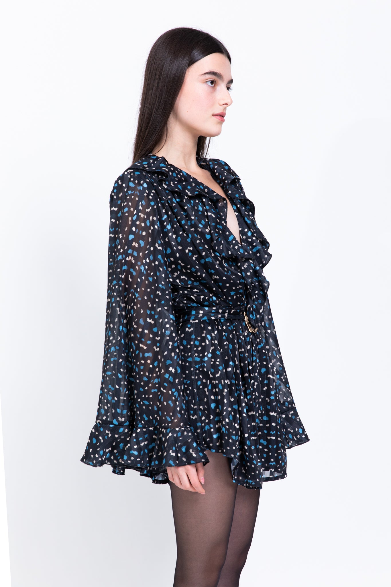 SABINA MUSAYEV - butterfly_print_on_chiffon_black