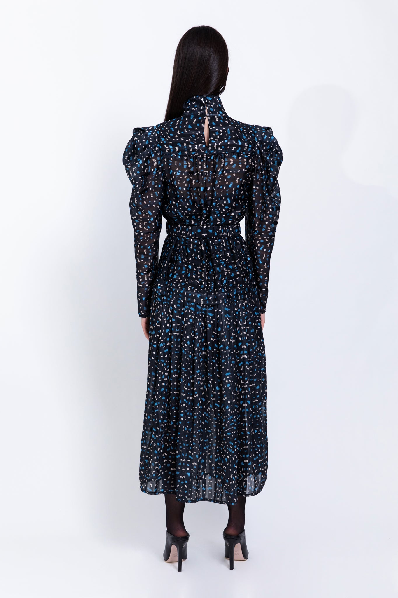 SABINA MUSAYEV - butterfly_print_on_chiffon_black