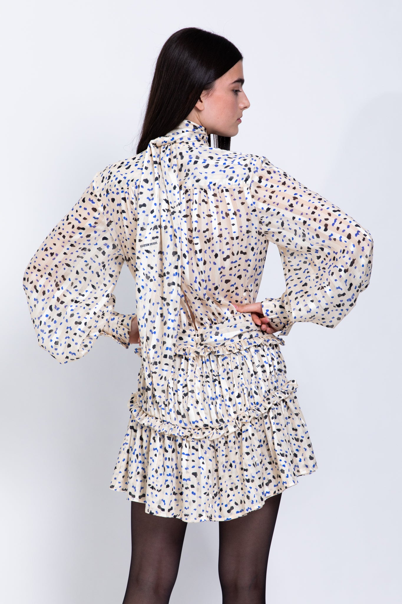 SABINA MUSAYEV - butterfly_print_on_chiffon_ivory