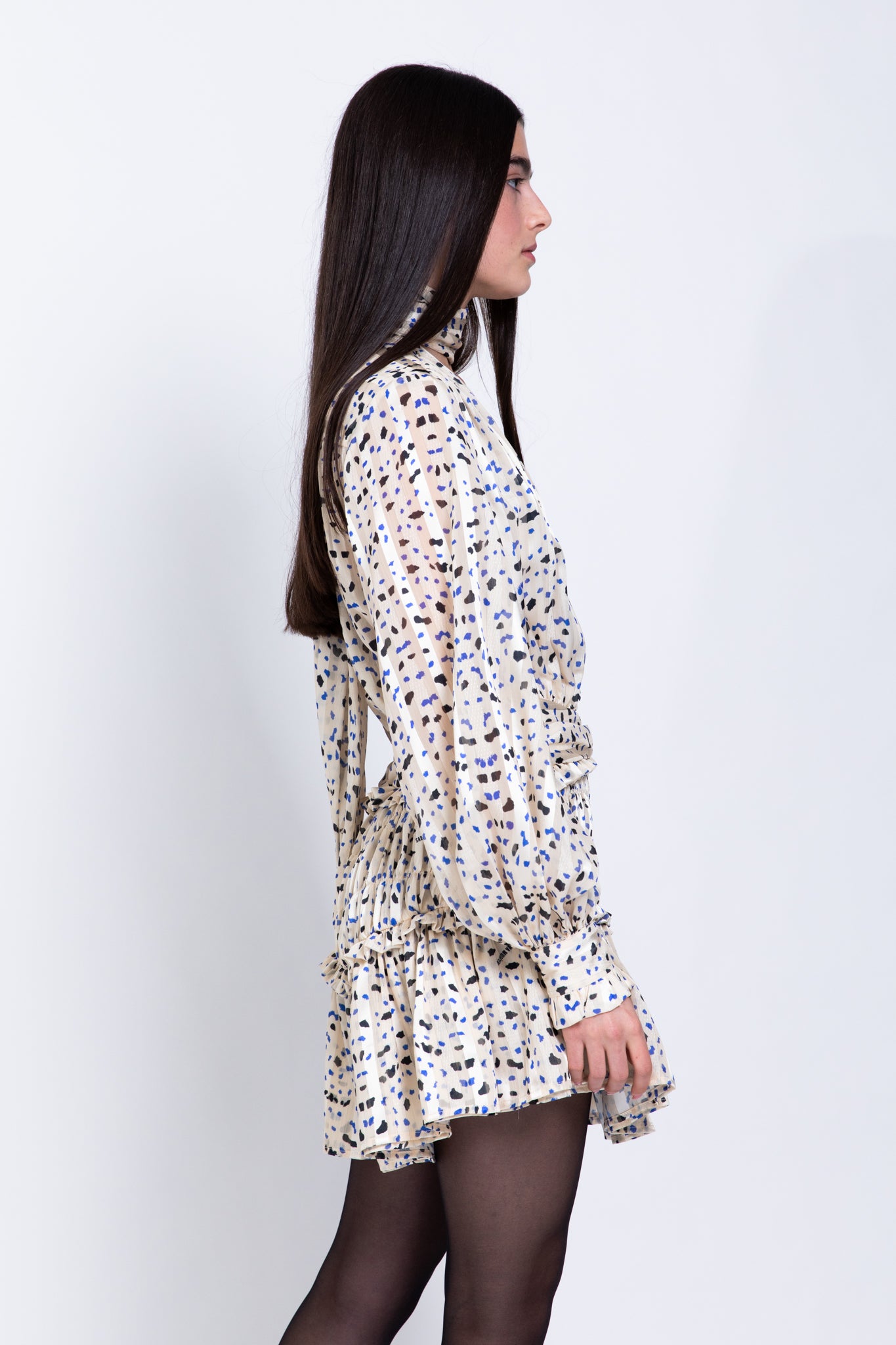 SABINA MUSAYEV - butterfly_print_on_chiffon_ivory
