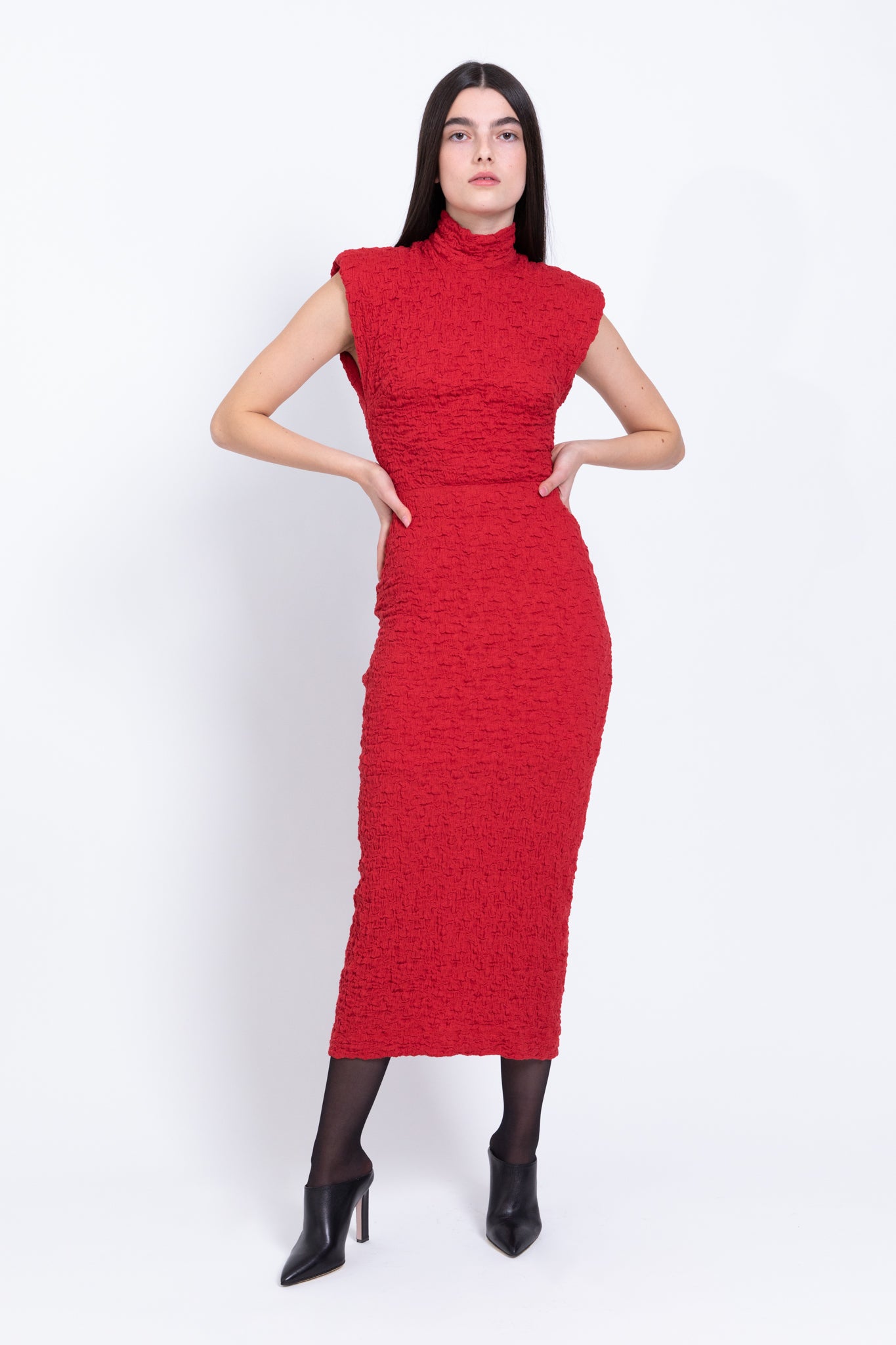 SABINA MUSAYEV - crinkled_knit_red