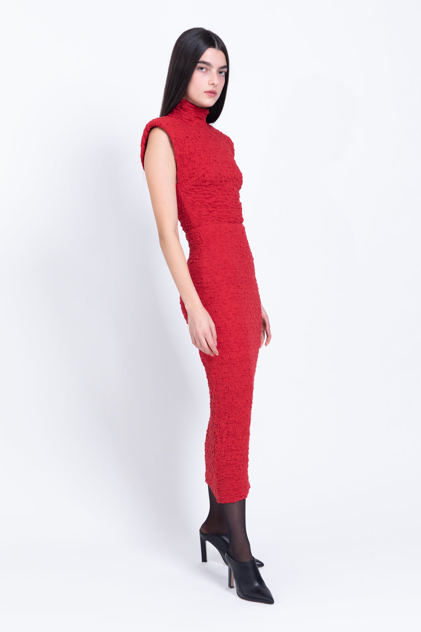 SABINA MUSAYEV - crinkled_knit_red