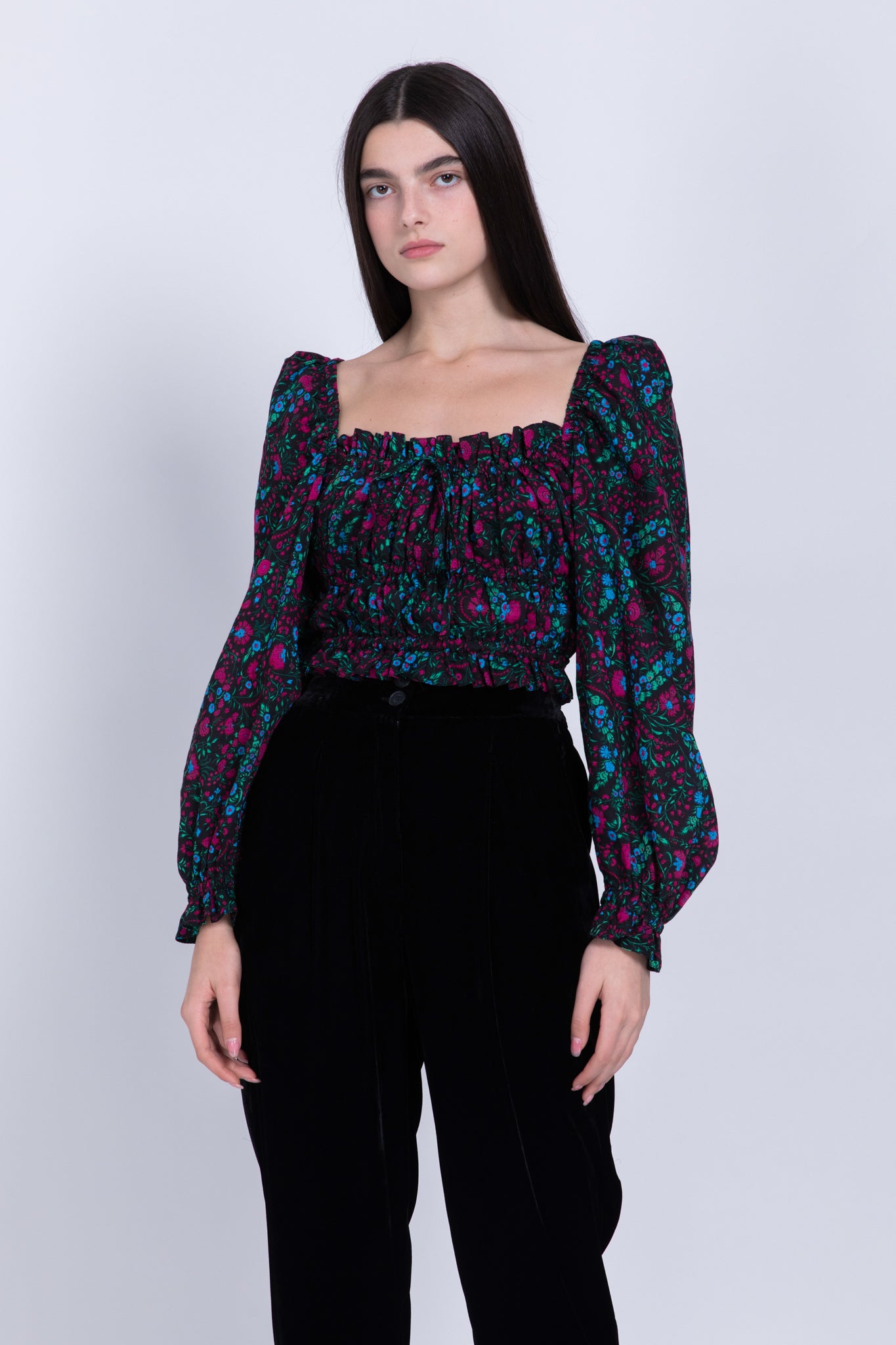 SABINA MUSAYEV - printed_woven_viscose_black