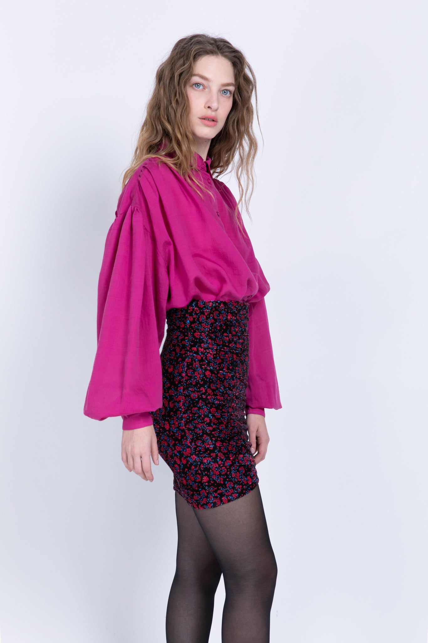 SABINA MUSAYEV - woven_viscose_blend_fuchsia