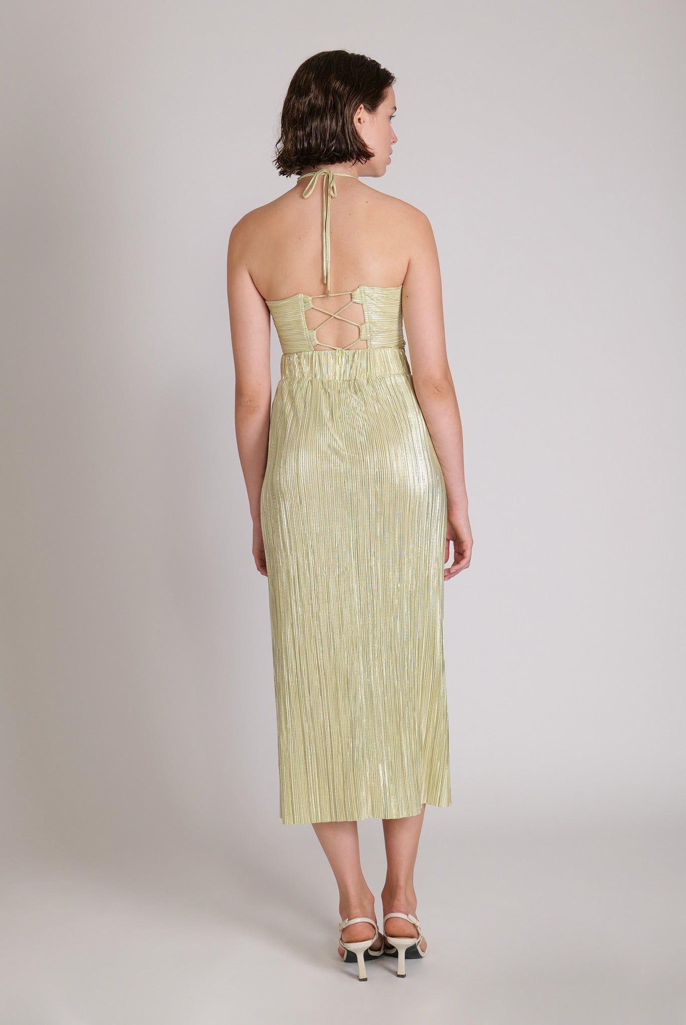 SABINA MUSAYEV - pleated_knit_w_foil_lime_23
