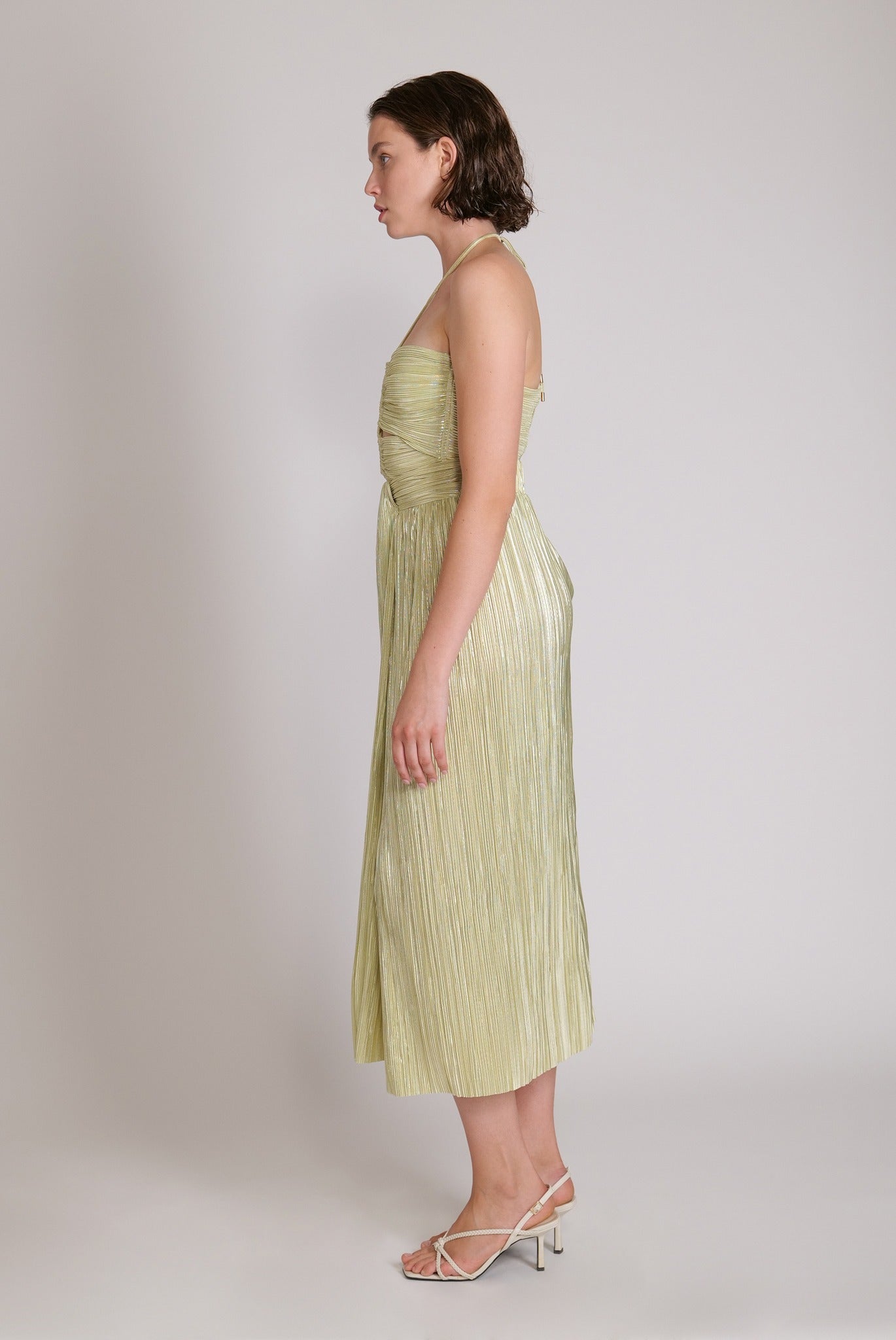 SABINA MUSAYEV - pleated_knit_w_foil_lime_23