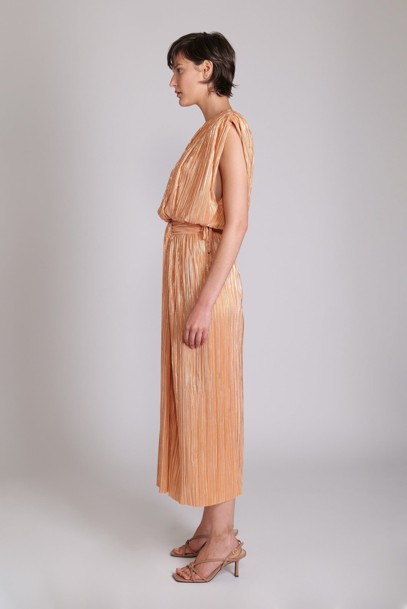 SABINA MUSAYEV - pleated_knit_w_foil_peach_23