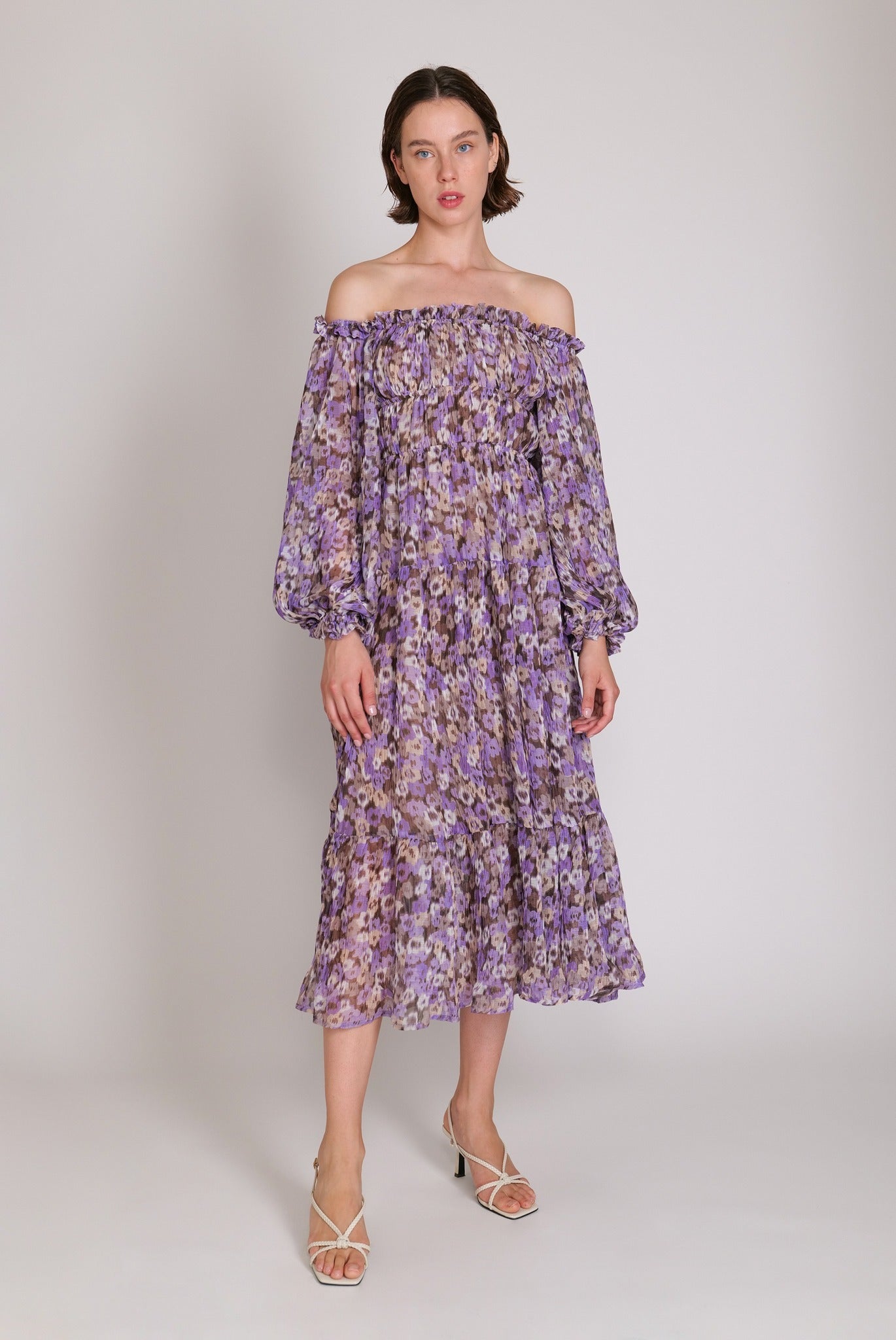 SABINA MUSAYEV - bloom_field_pleated_chiffon_lilac