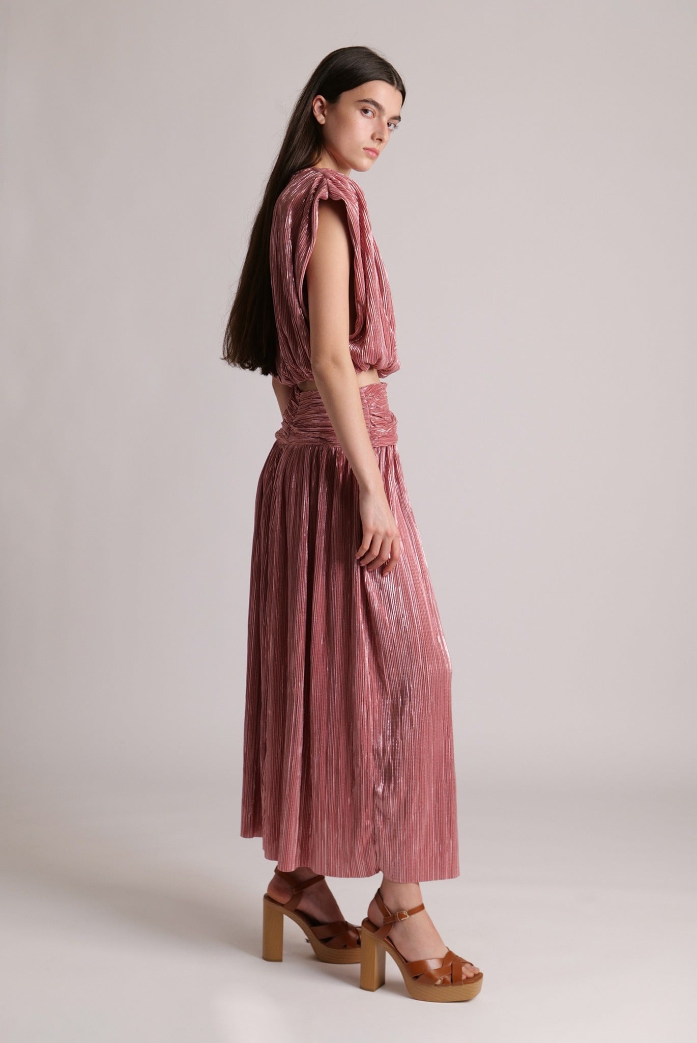 SABINA MUSAYEV - pleated_knit_w_foil_antique_rose_23_24