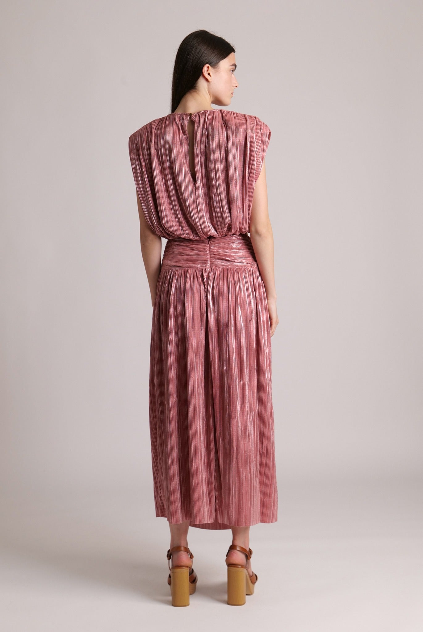 SABINA MUSAYEV - pleated_knit_w_foil_antique_rose_23_24