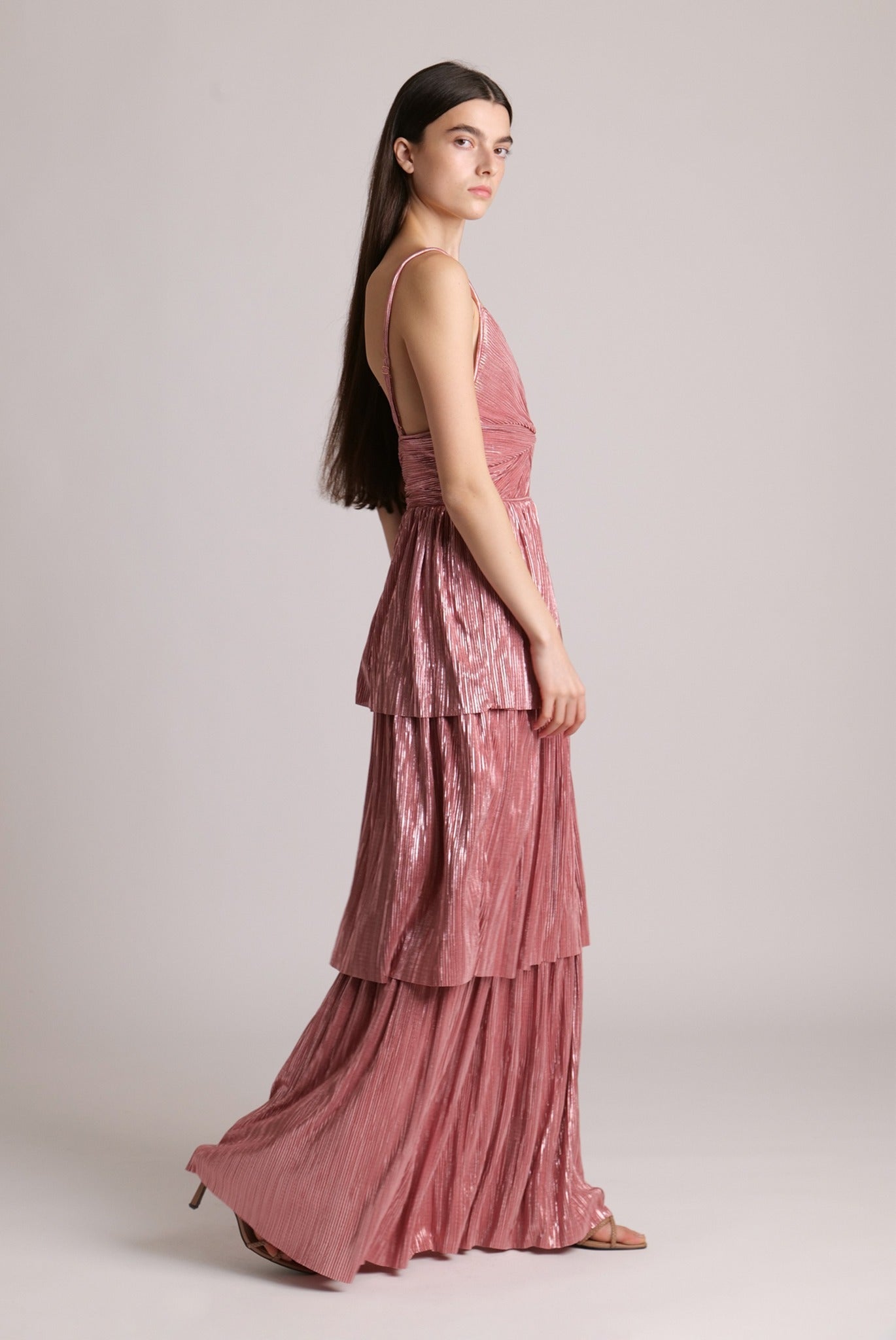 SABINA MUSAYEV - pleated_knit_w_foil_antique_rose_23_24