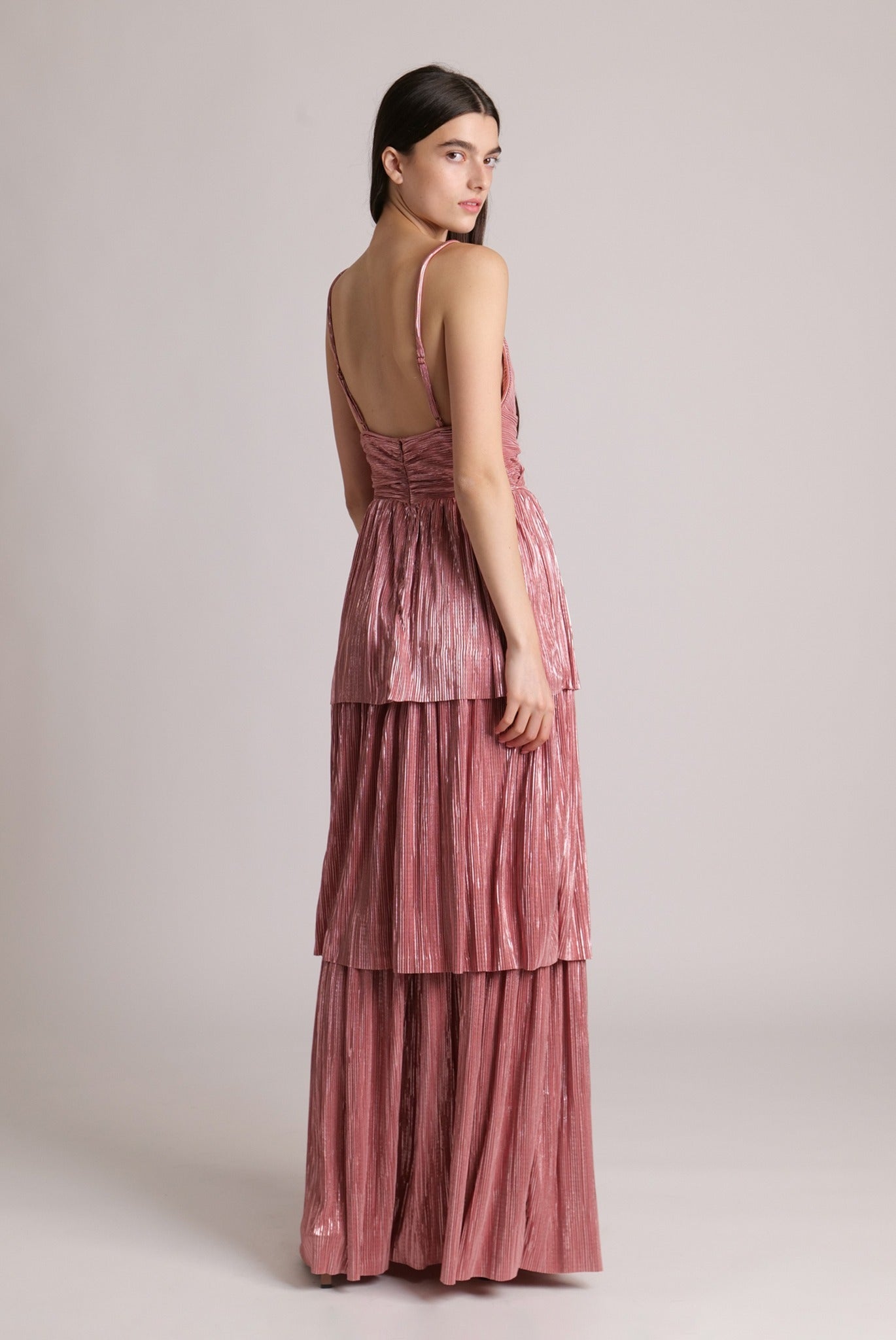 SABINA MUSAYEV - pleated_knit_w_foil_antique_rose_23_24