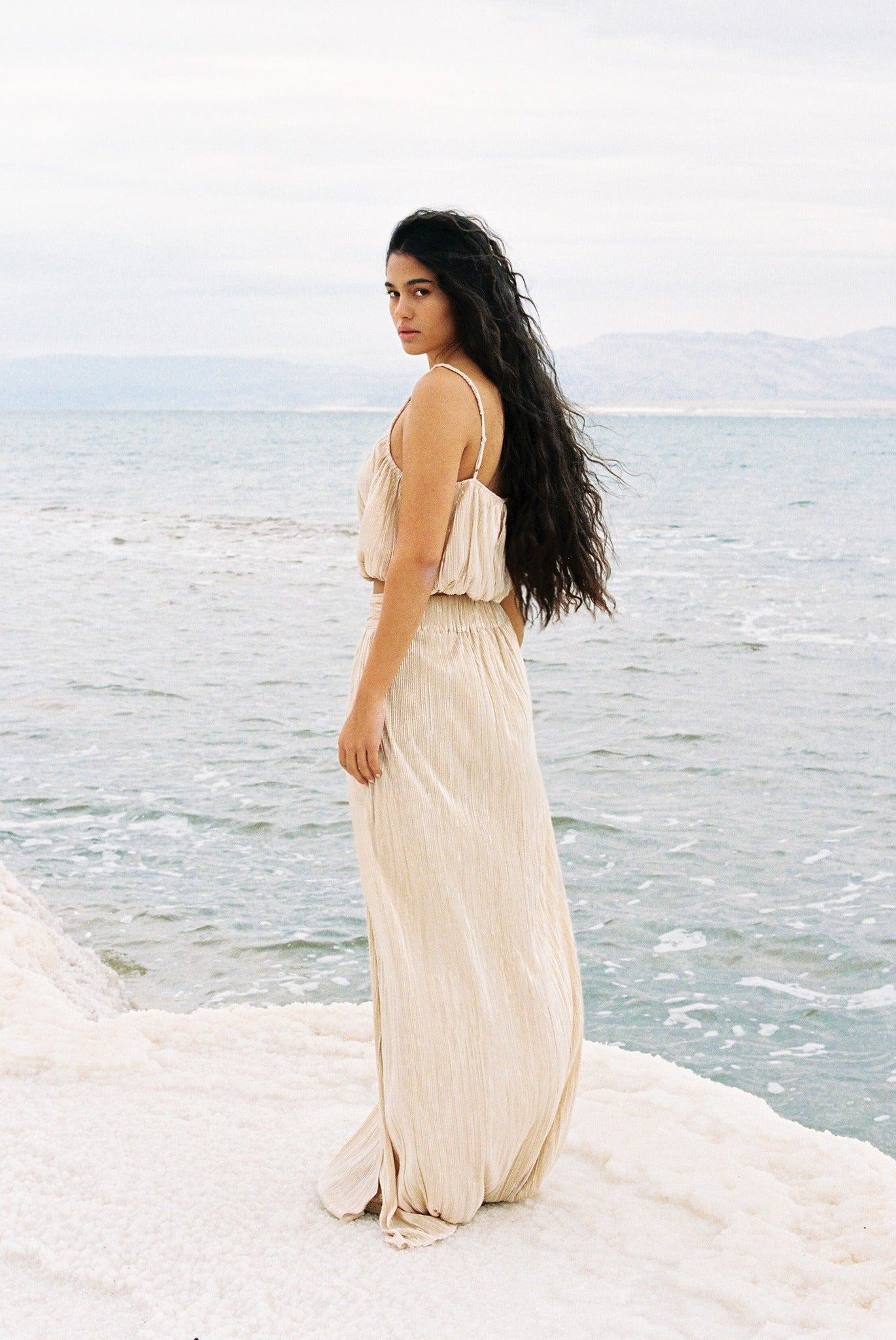 SABINA MUSAYEV - pleated_knit_w_foil_sandstone_spring_24