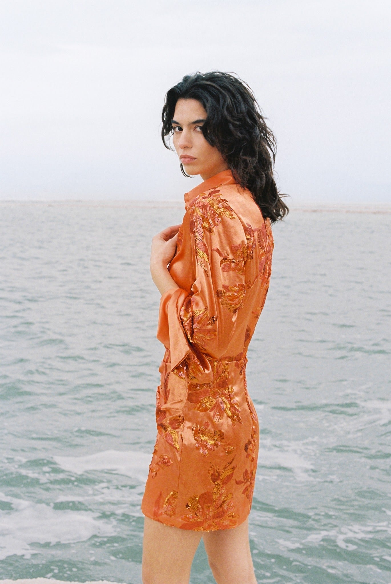 SABINA MUSAYEV - blossom_sequins_on_satin_orange_spring_24