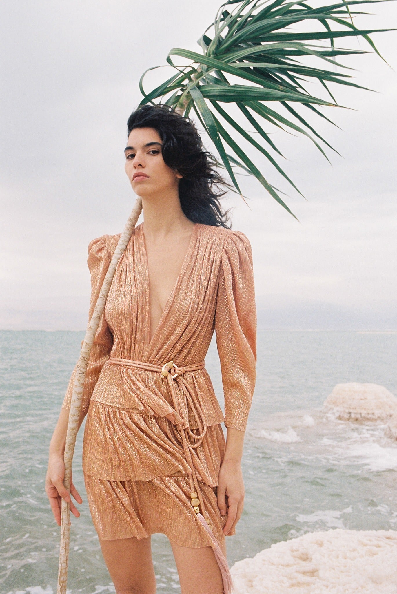 SABINA MUSAYEV - ray_lurex_w_sprinkled_foil_mandarine_spring_24