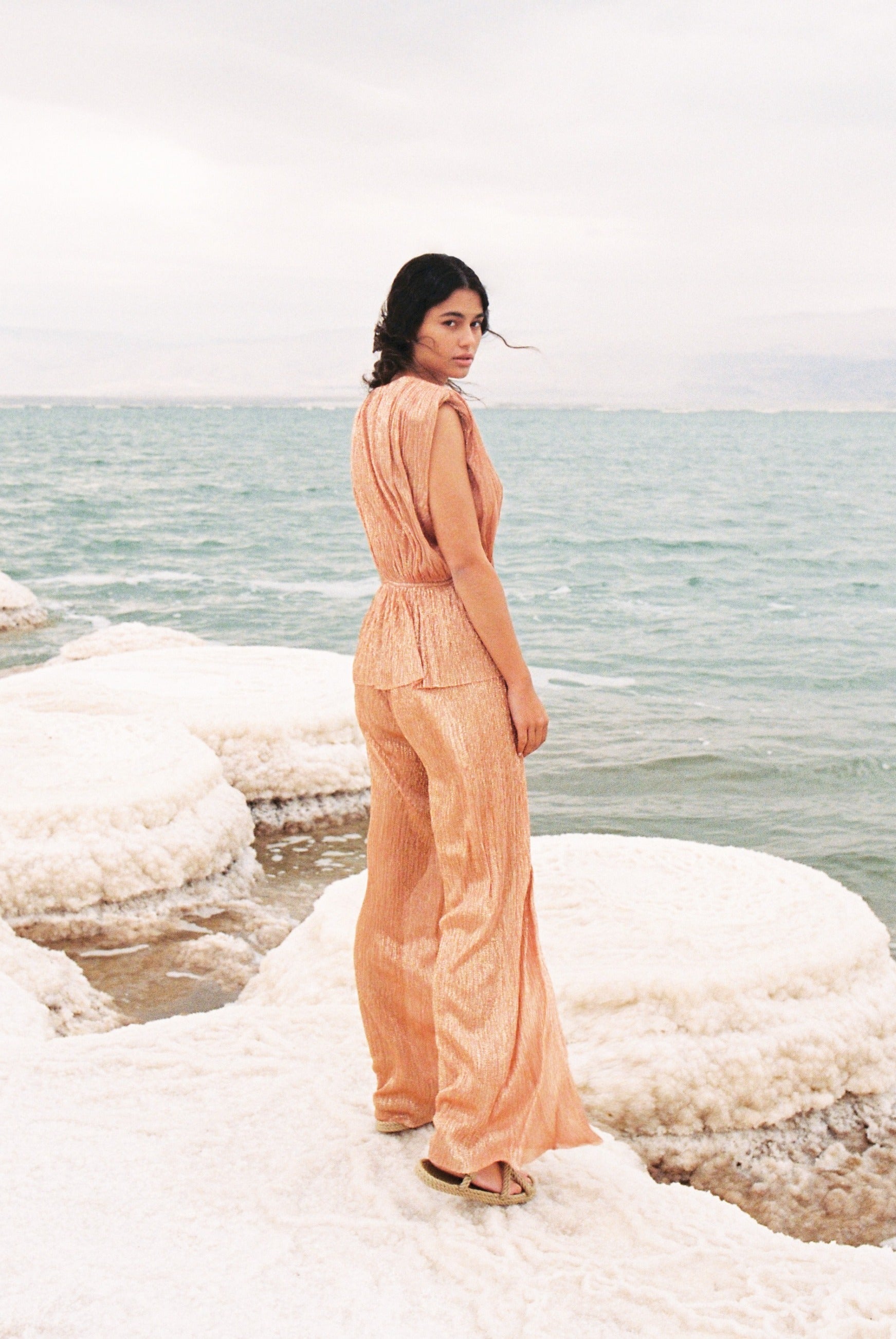 SABINA MUSAYEV - ray_lurex_w_sprinkled_foil_mandarine_spring_24