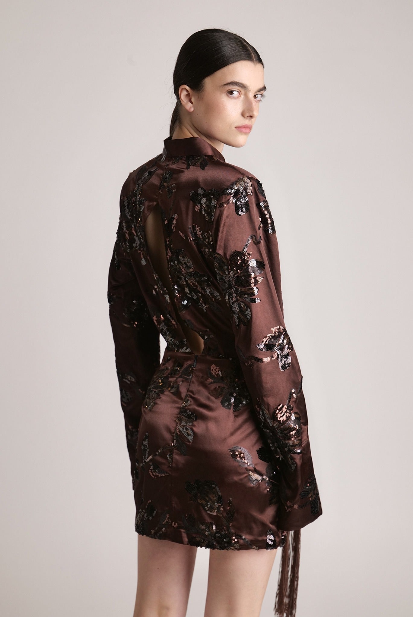 SABINA MUSAYEV - blossom_sequins_on_satin_dark_brown_spring_24