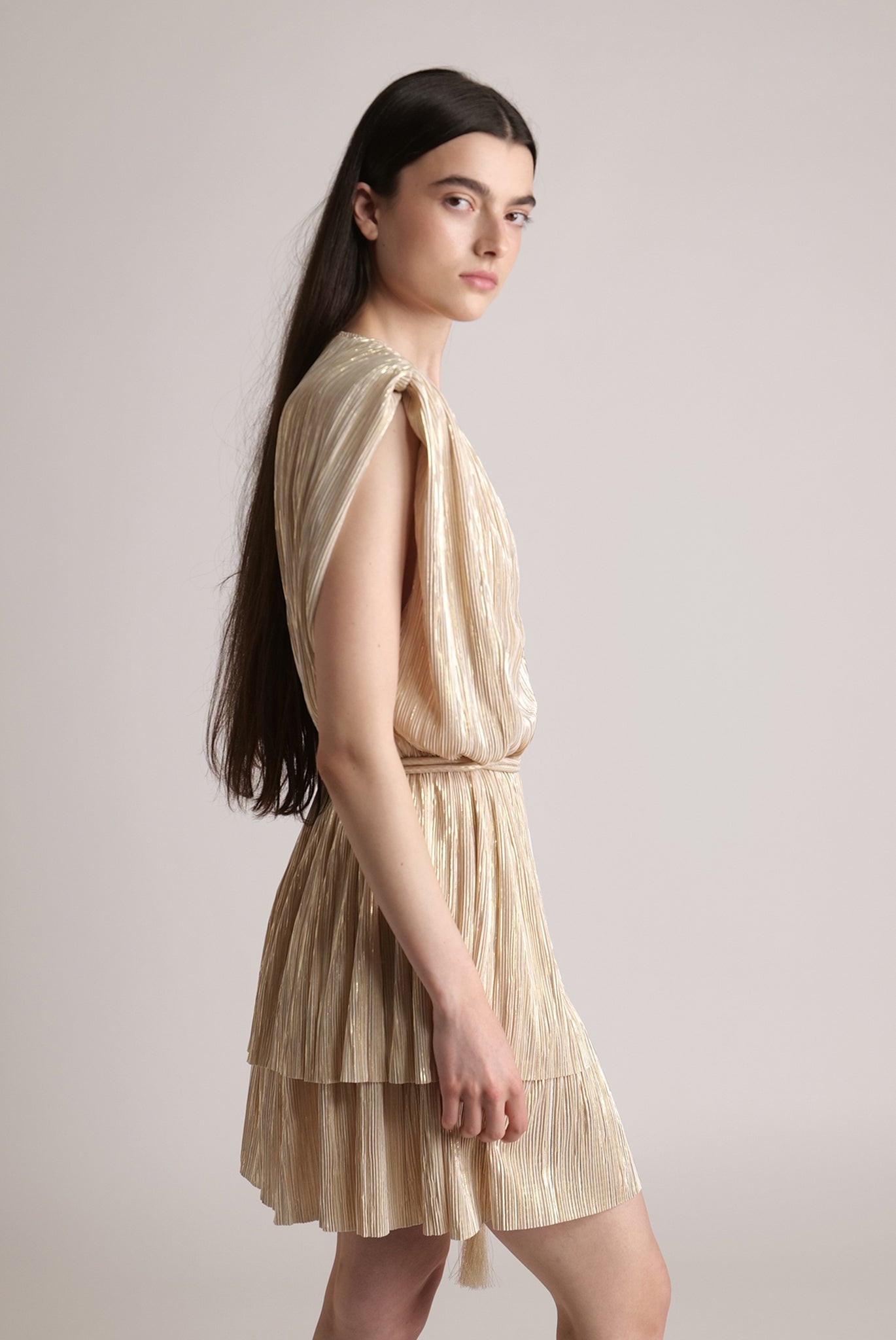 SABINA MUSAYEV - pleated_knit_w_foil_sandstone_spring_24