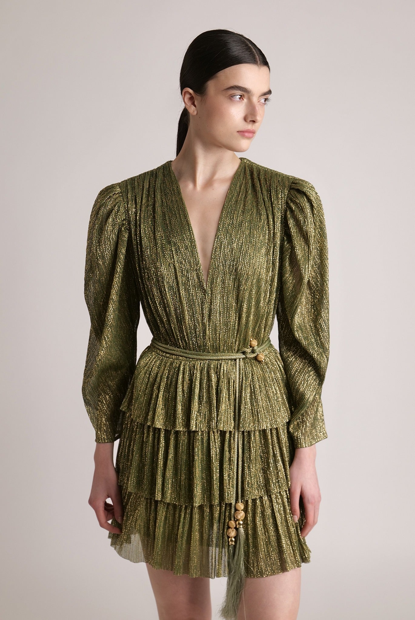 SABINA MUSAYEV - ray_lurex_w_sprinkled_foil_moss_green_spring_24