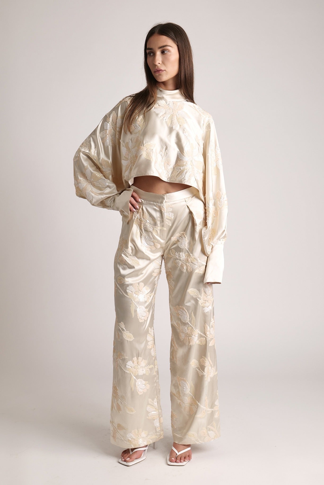 SABINA MUSAYEV - blossom_sequins_on_satin_ivory_spring_24