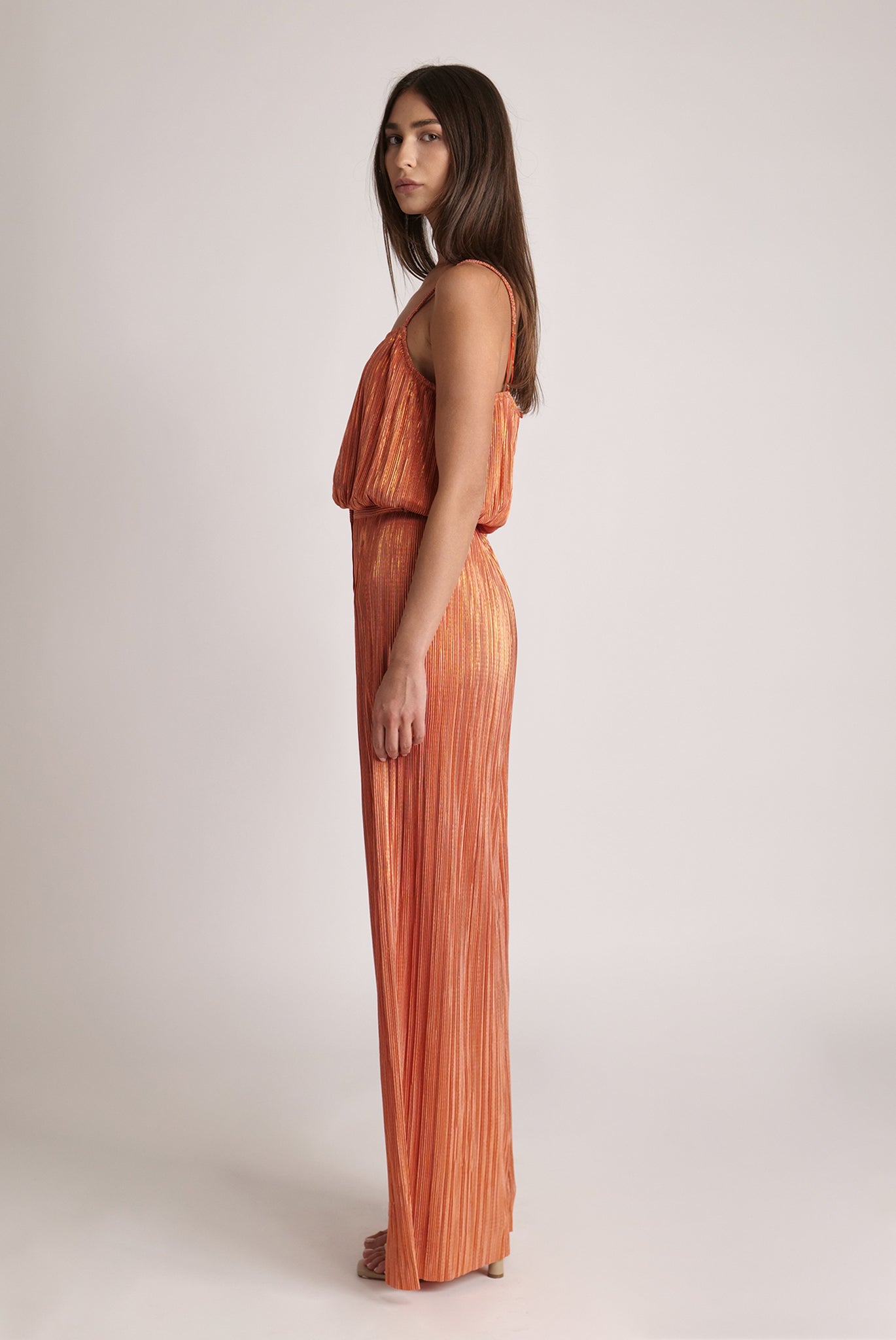 SABINA MUSAYEV - pleated_knit_w_foil_orange_spring_24