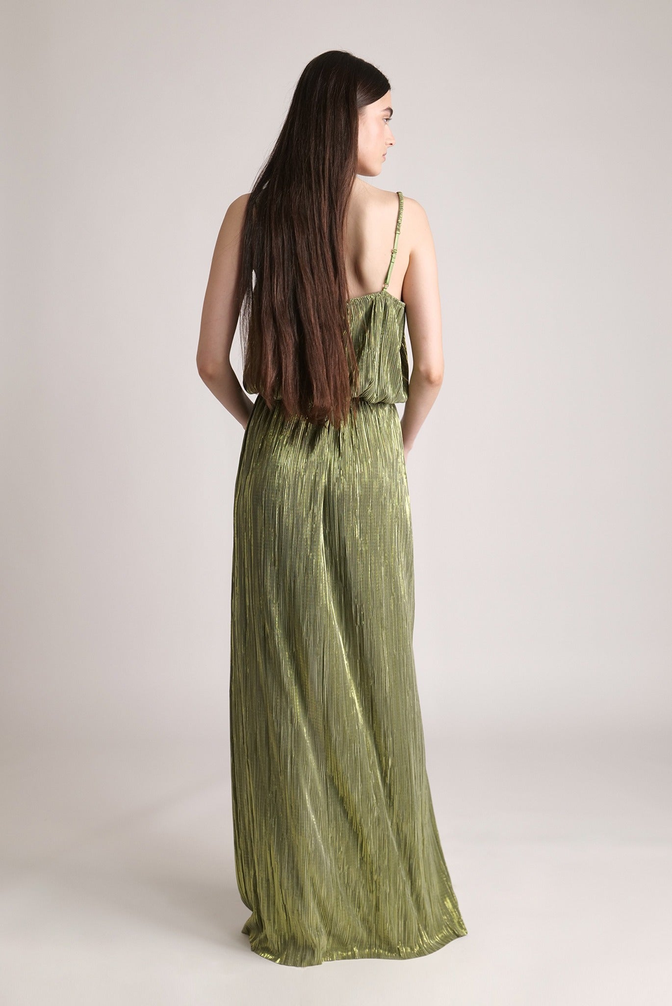 SABINA MUSAYEV - pleated_knit_w_foil_olive_green_spring_24