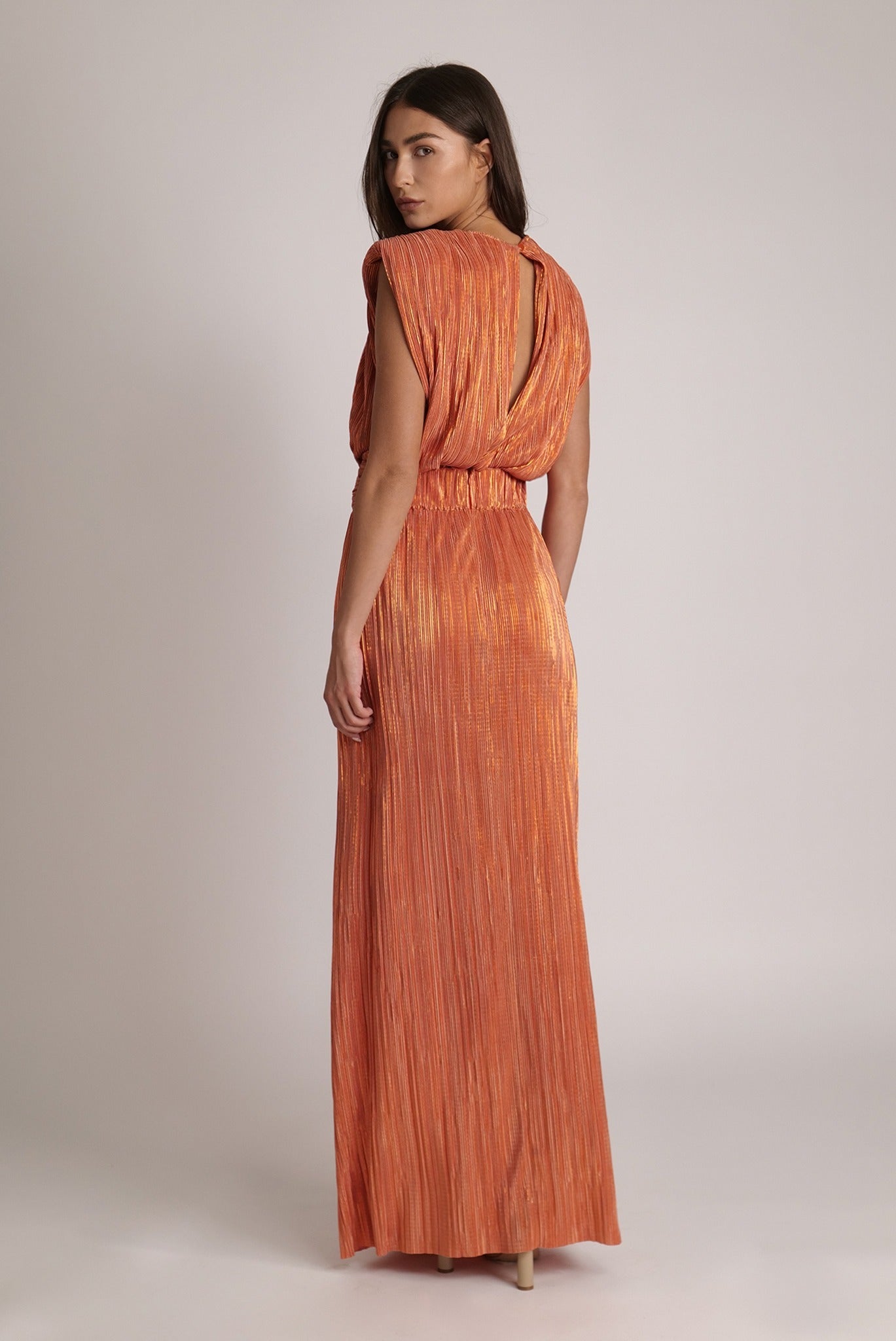 SABINA MUSAYEV - pleated_knit_w_foil_orange_spring_24