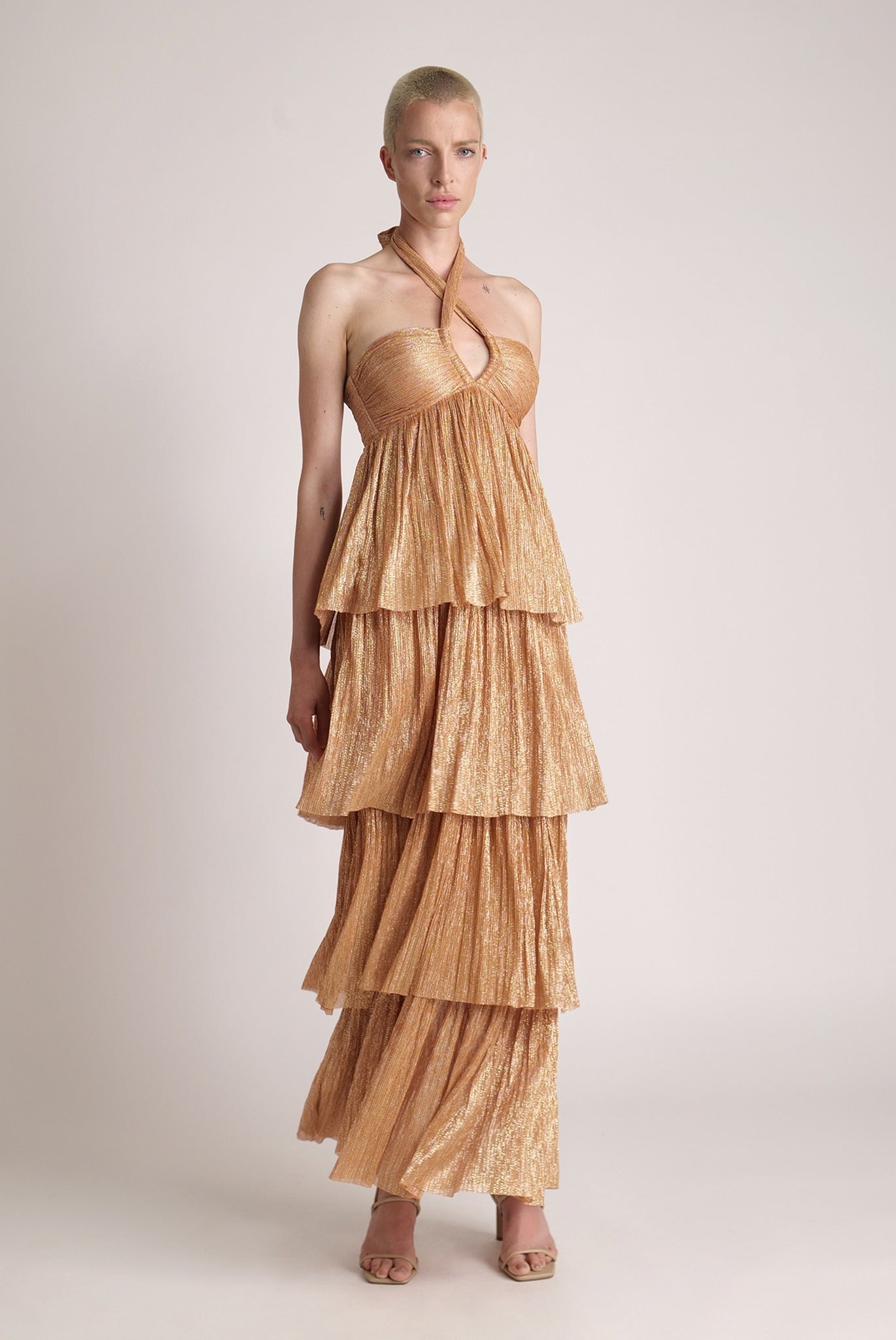 SABINA MUSAYEV - ray_lurex_w_sprinkled_foil_mandarine_spring_24