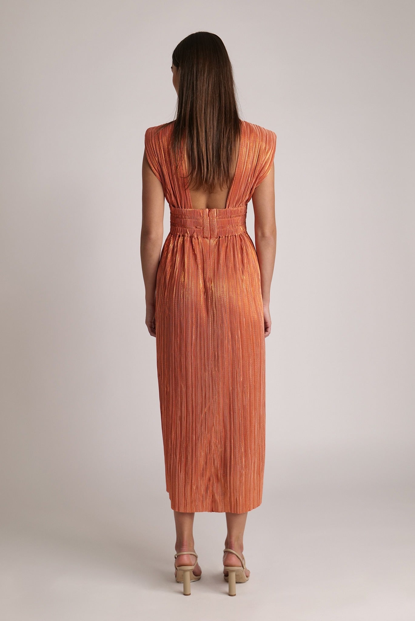 SABINA MUSAYEV - pleated_knit_w_foil_orange_spring_24