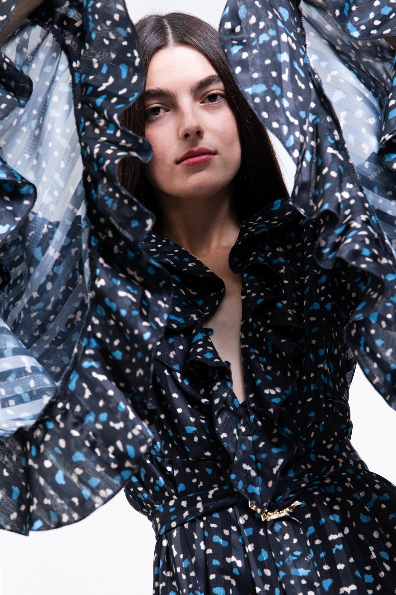 SABINA MUSAYEV - butterfly_print_on_chiffon_black