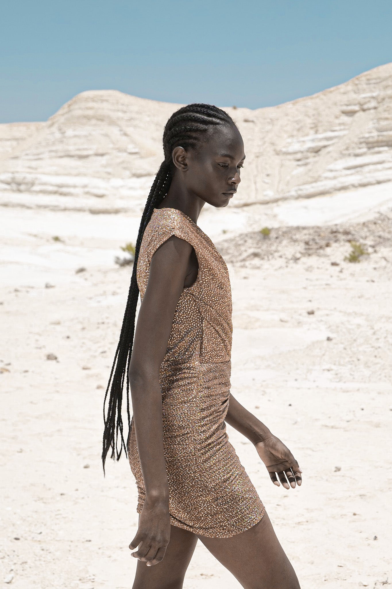 SABINA MUSAYEV - pleated_knit_w_speckled_foil_rust_summer_24