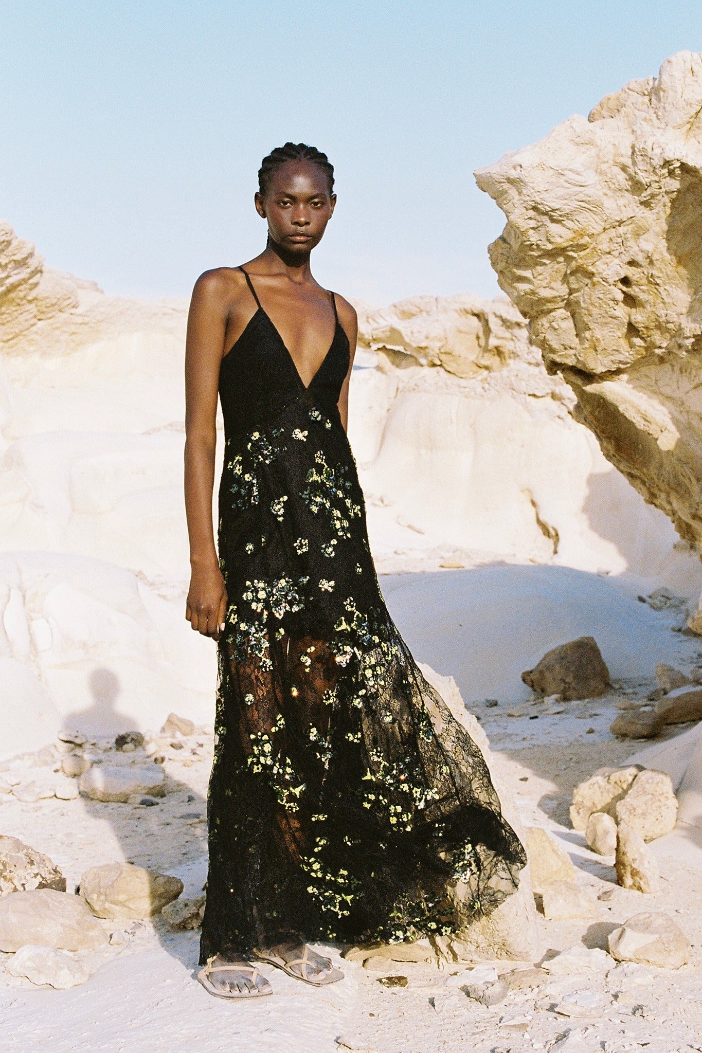 SABINA MUSAYEV - floral_sequin_on_soltice_lace_green_on_black_summer_24