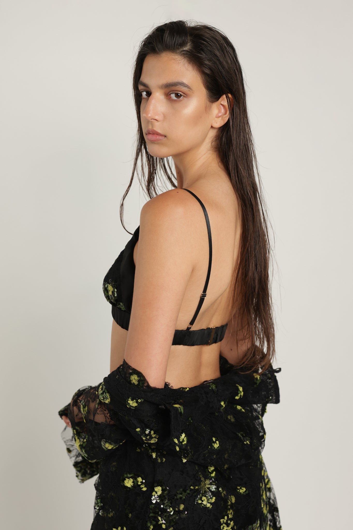 SABINA MUSAYEV - floral_sequin_on_soltice_lace_green_on_black_summer_24