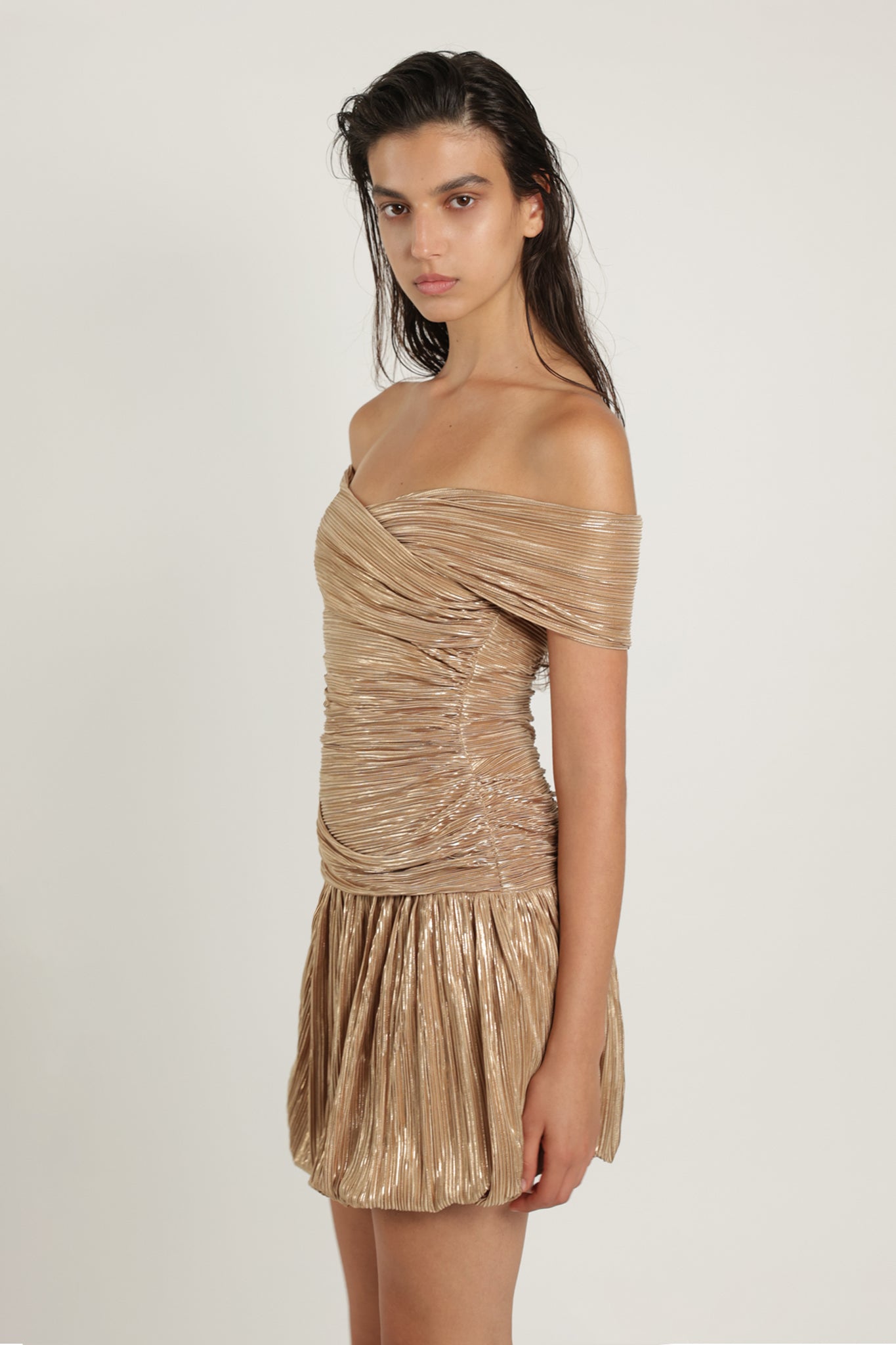 SABINA MUSAYEV - pleated_knit_w_foil_pecan_summer_24