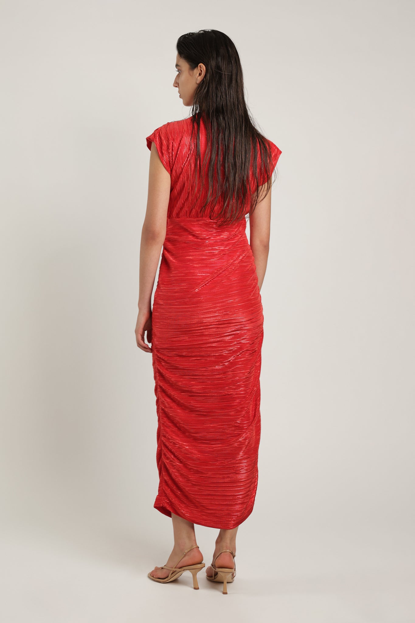 SABINA MUSAYEV - pleated_knit_w_foil_radiant_red_summer_24