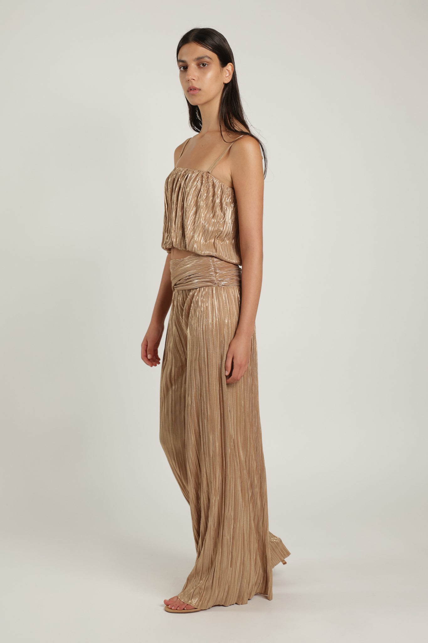 SABINA MUSAYEV - pleated_knit_w_foil_pecan_summer_24