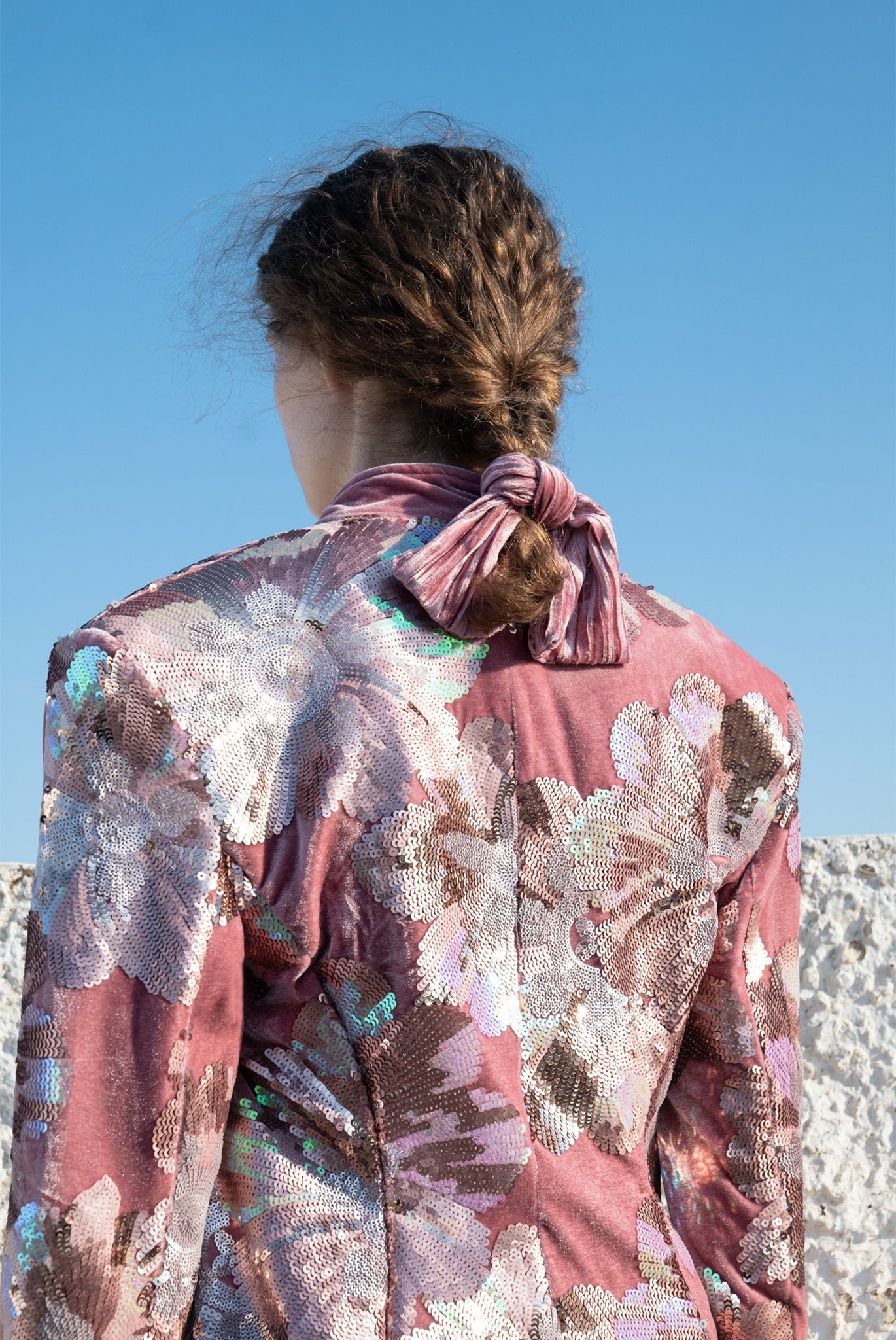 SABINA MUSAYEV - flora_sequins_on_velvet_multi_pink_fw_23_24