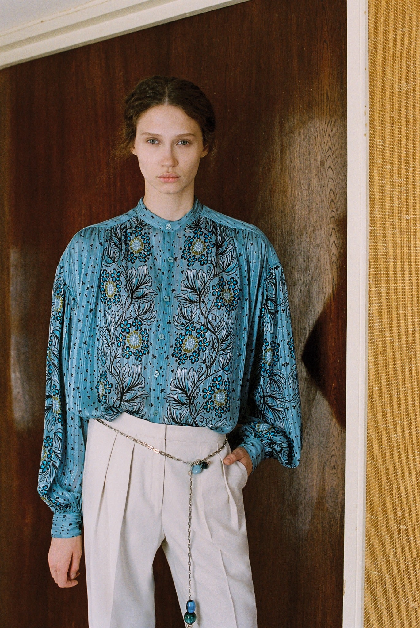 SABINA MUSAYEV - fall_blossom_chiffon_w_lurex_blue_topaz_fw_23_24