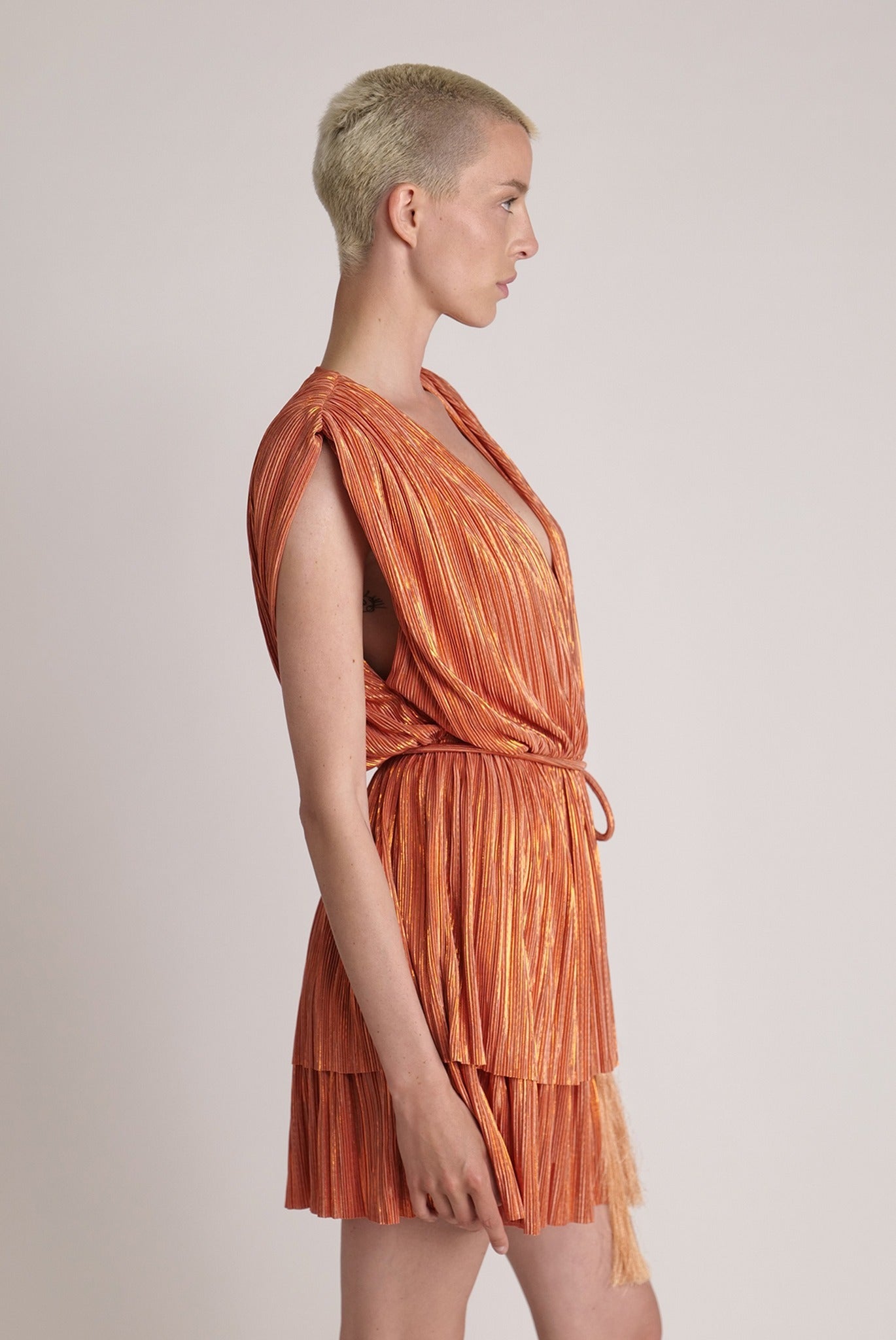 SABINA MUSAYEV - pleated_knit_w_foil_orange_spring_24