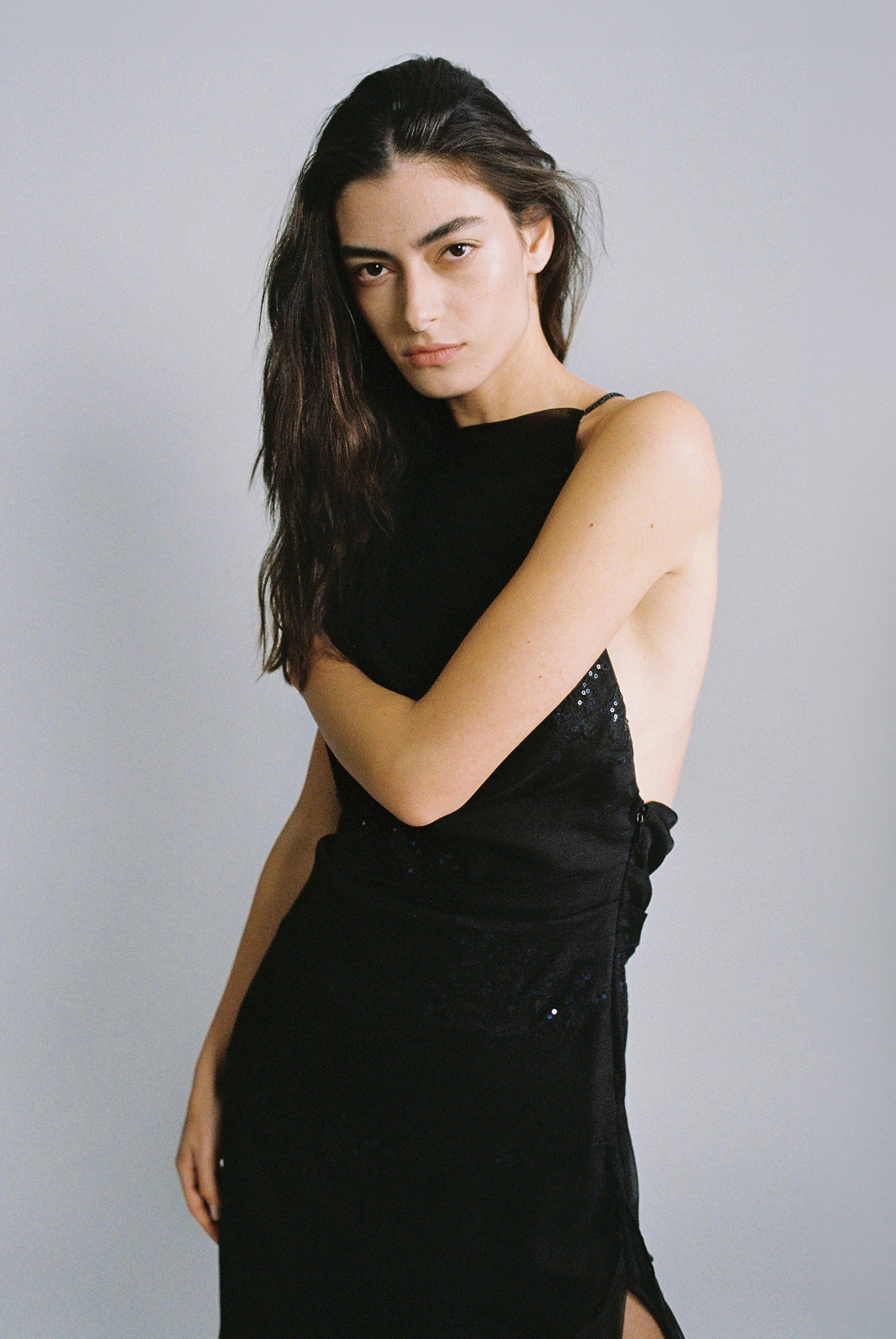 SABINA MUSAYEV - embroidered_chiffon_black_fw_24_25