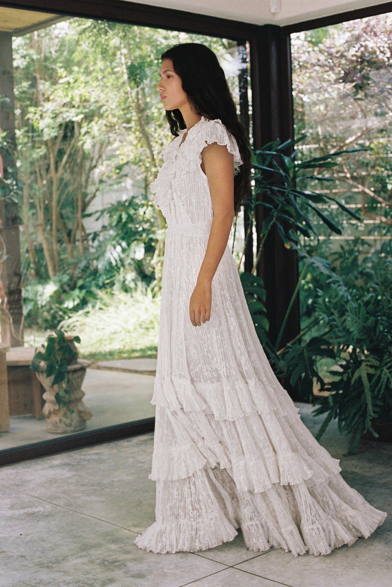 SABINA MUSAYEV - pleated_chiffon_w_eyelet_embroidery_white_bridal_ss_24