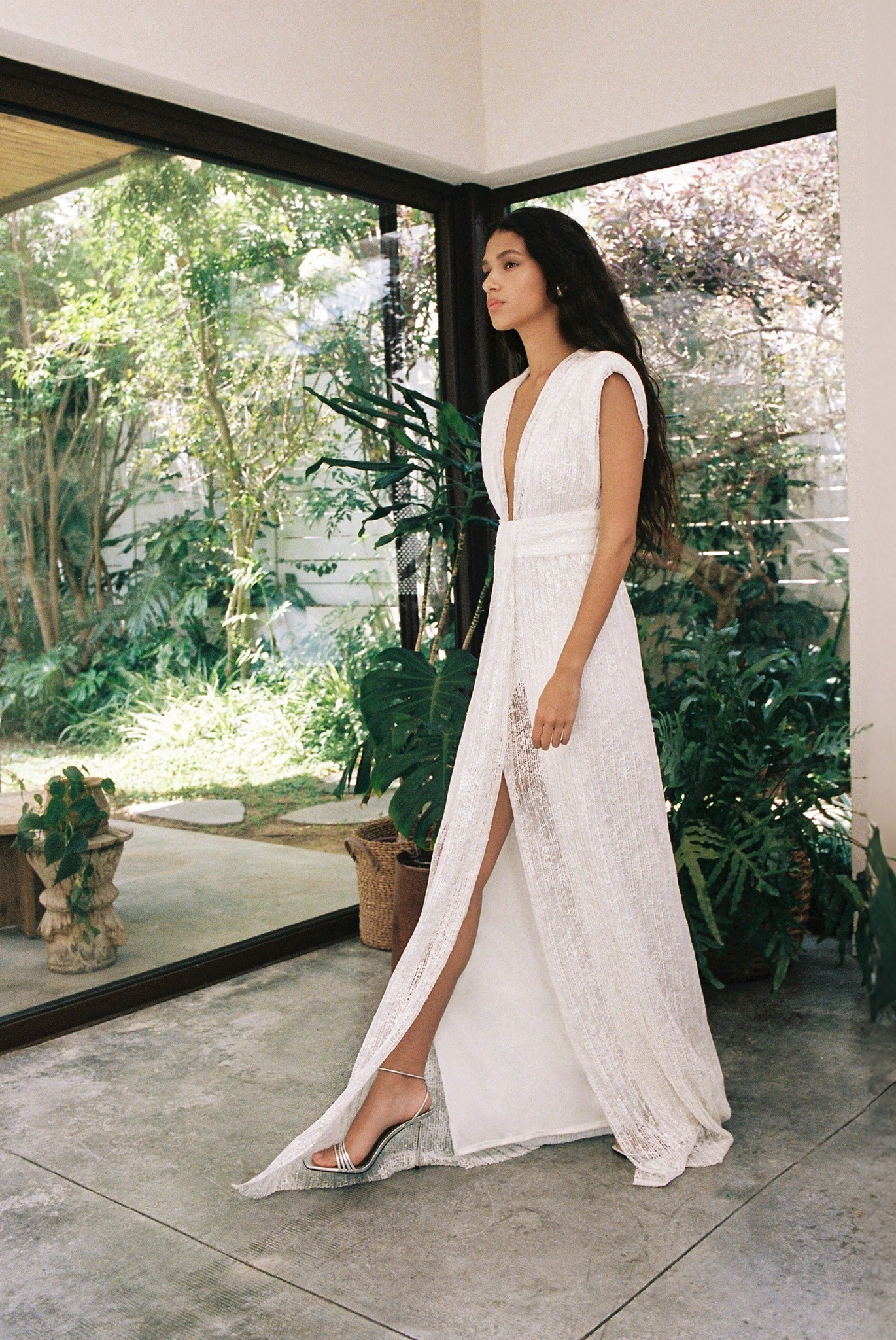 SABINA MUSAYEV - pleated_lace_w_sequin_off_white_bridal_ss_24