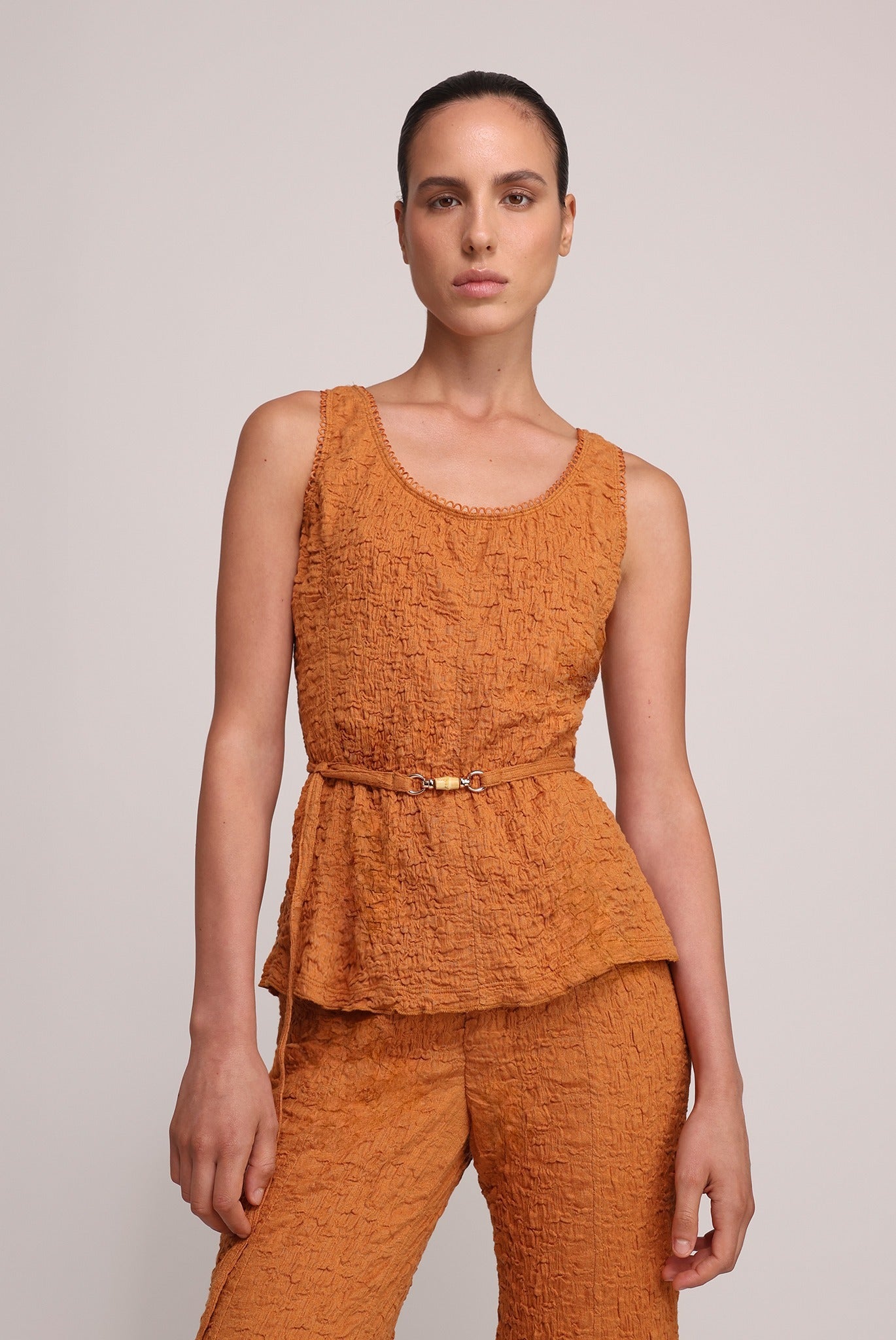 SABINA MUSAYEV - crinkled_knit_rust_summer_25