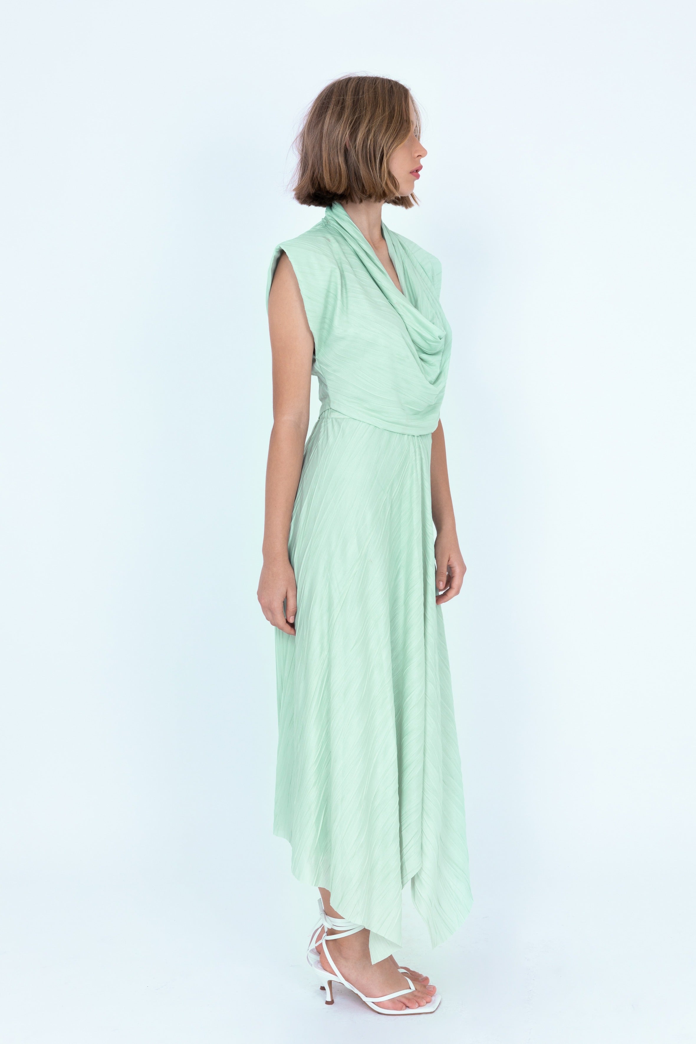 SABINA MUSAYEV - mint_pleated_knit