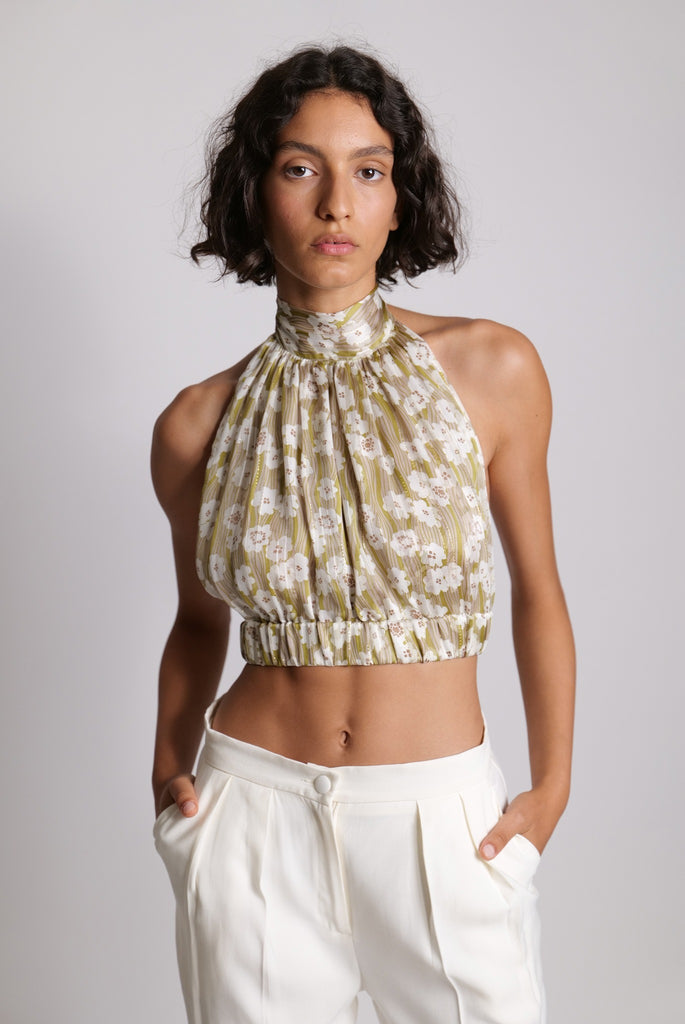 トップス musubore pleatsed print tops musubore｜ムスボレ（レディース）のトップス通販 - ZOZOTOWN
