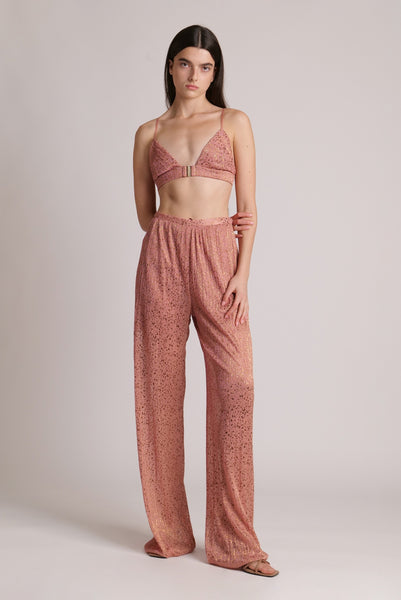 パンツ SUNSET MOSSA WOOL WIDE SAROUEL SLACKS MOSSA WOOL WIDE SAROUEL SLACKS – SUNSET