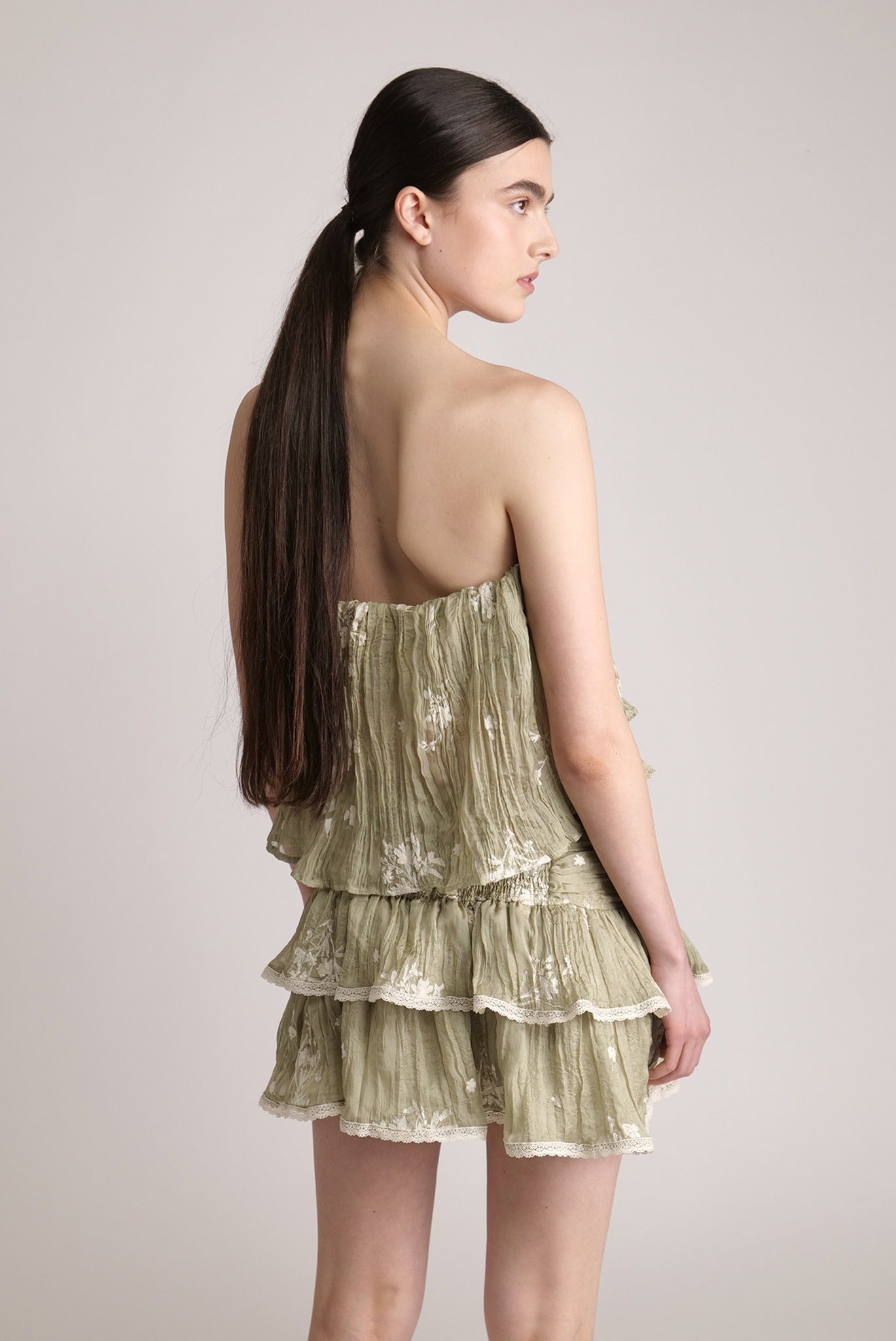 SABINA MUSAYEV - pleated_chiffon_w_embroidery_moss_green_spring_24